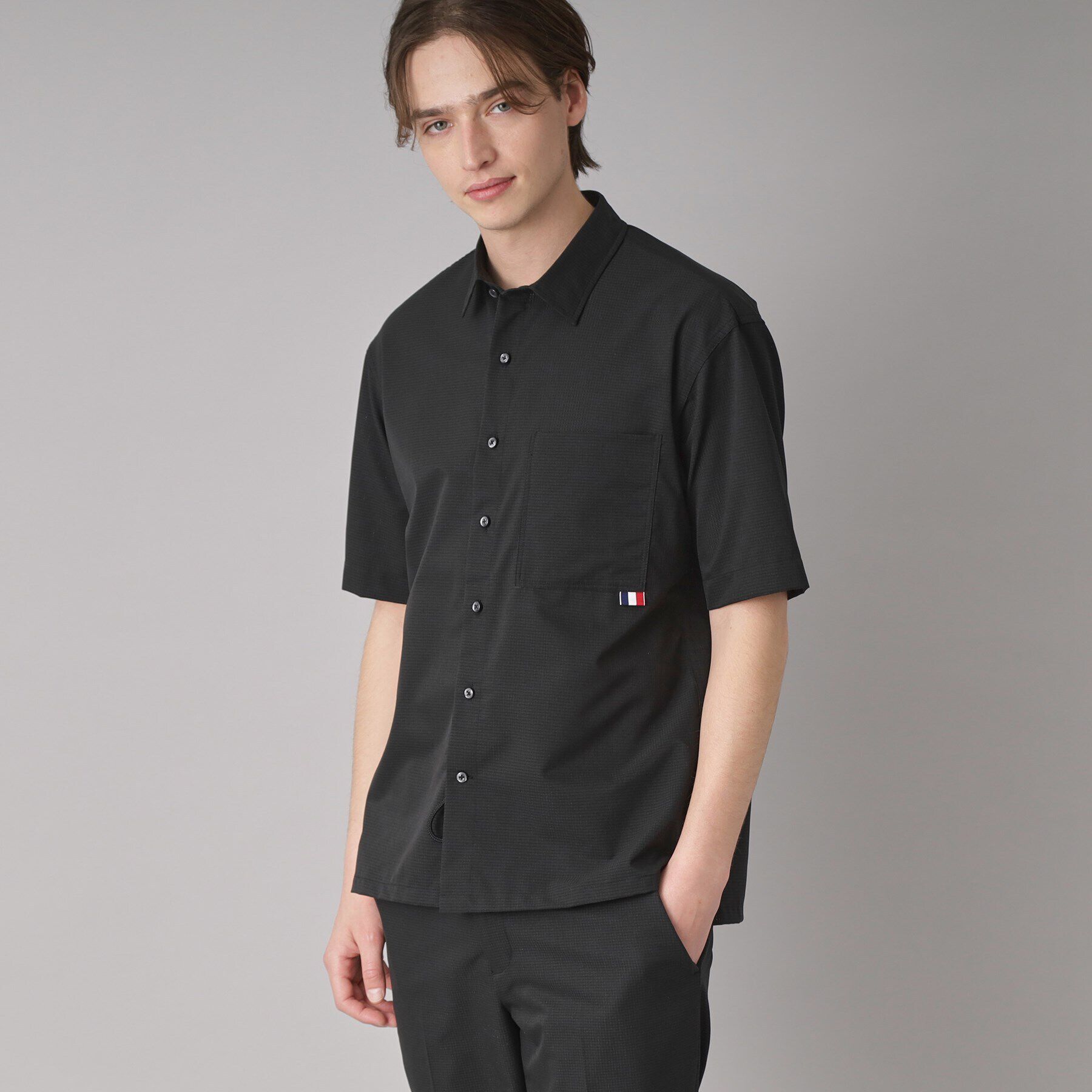 DRESSTERIOR「【セットアップ可/撥水性/UVカット/Safari5月号掲載】COOL DOTS ショートスリーブシ」|シャツ・ブラウス|