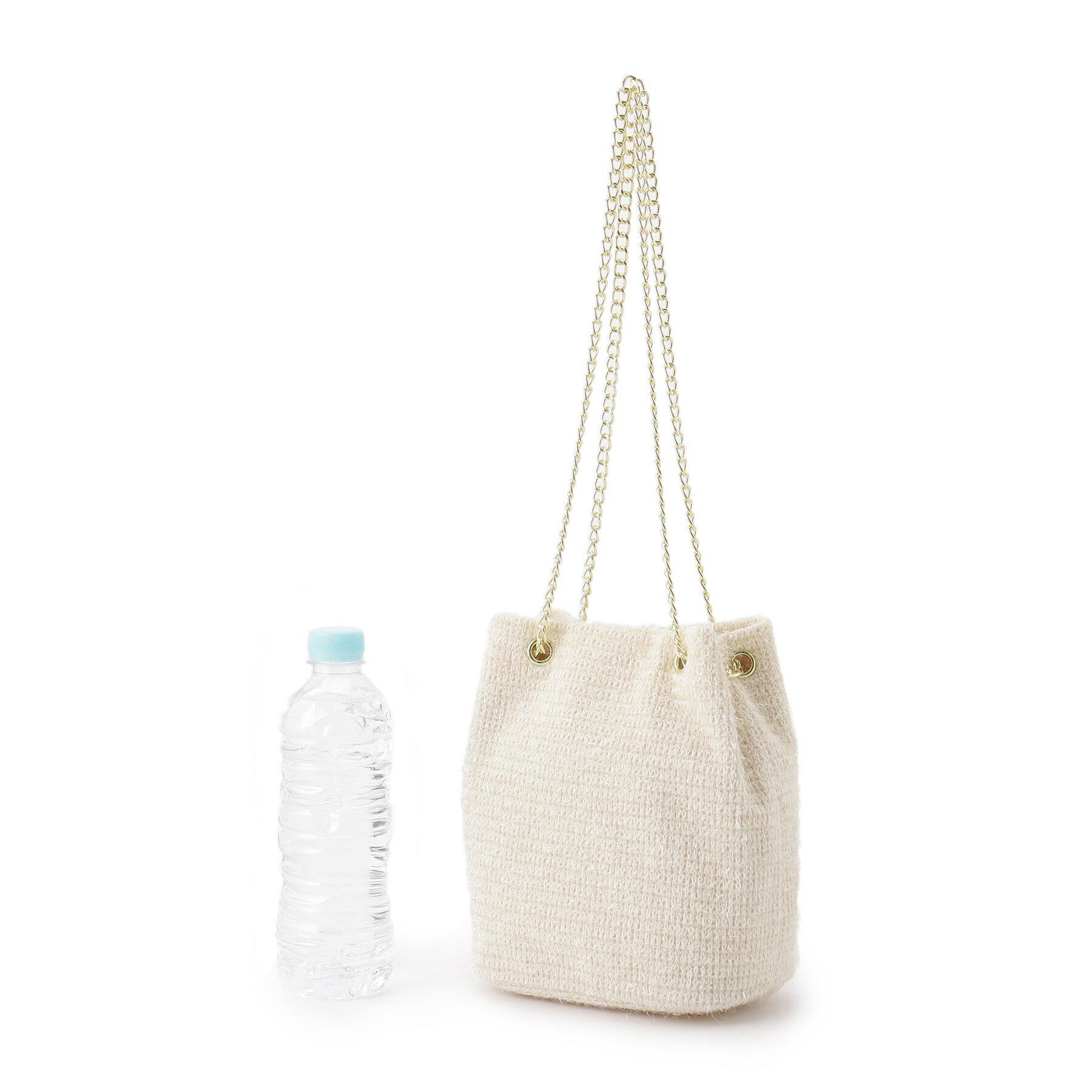 grove「【雑誌掲載】ラメニットチェーン巾着ショルダー」|ショルダー・メッセンジャー|