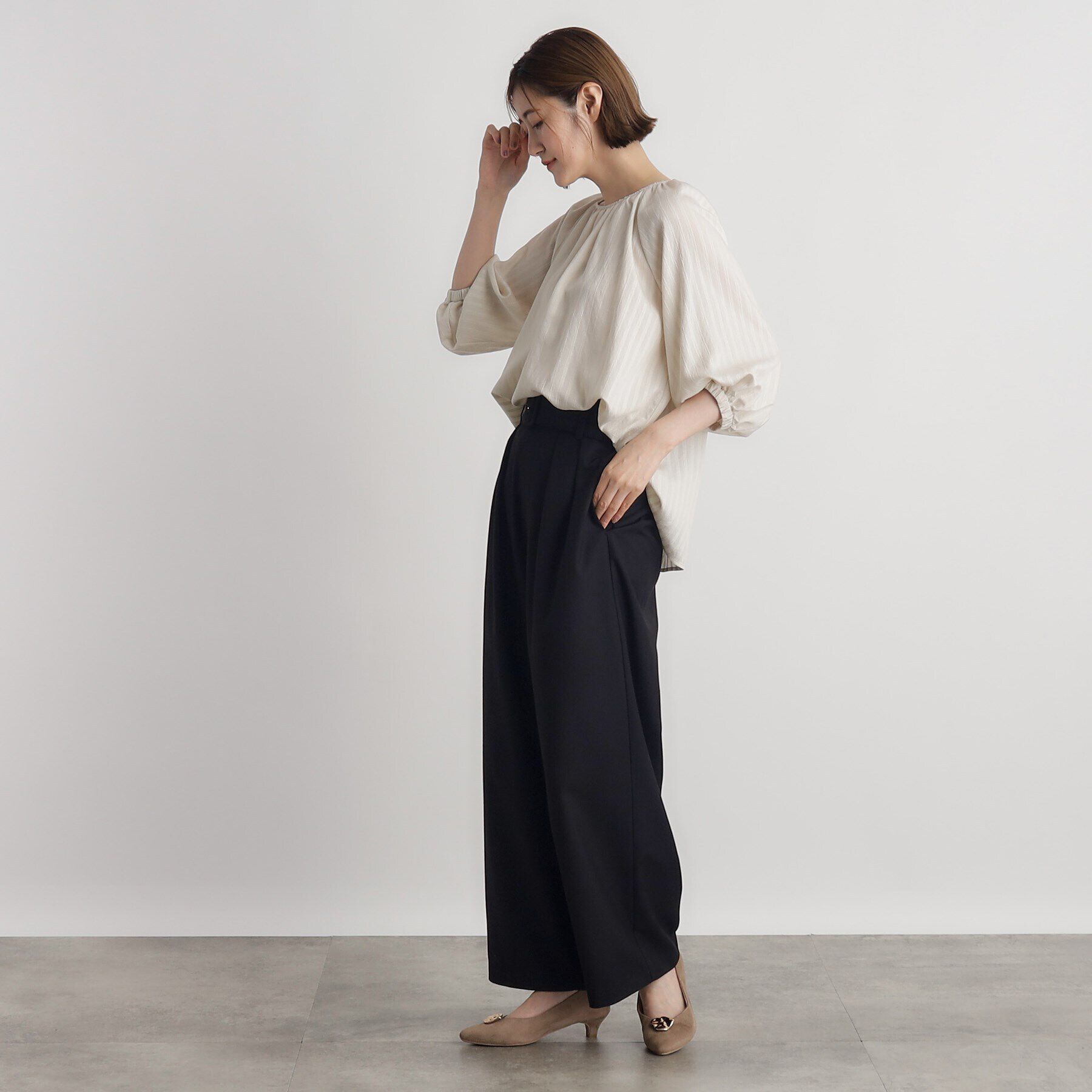 grove「くるみバックルワイドパンツ」|その他|