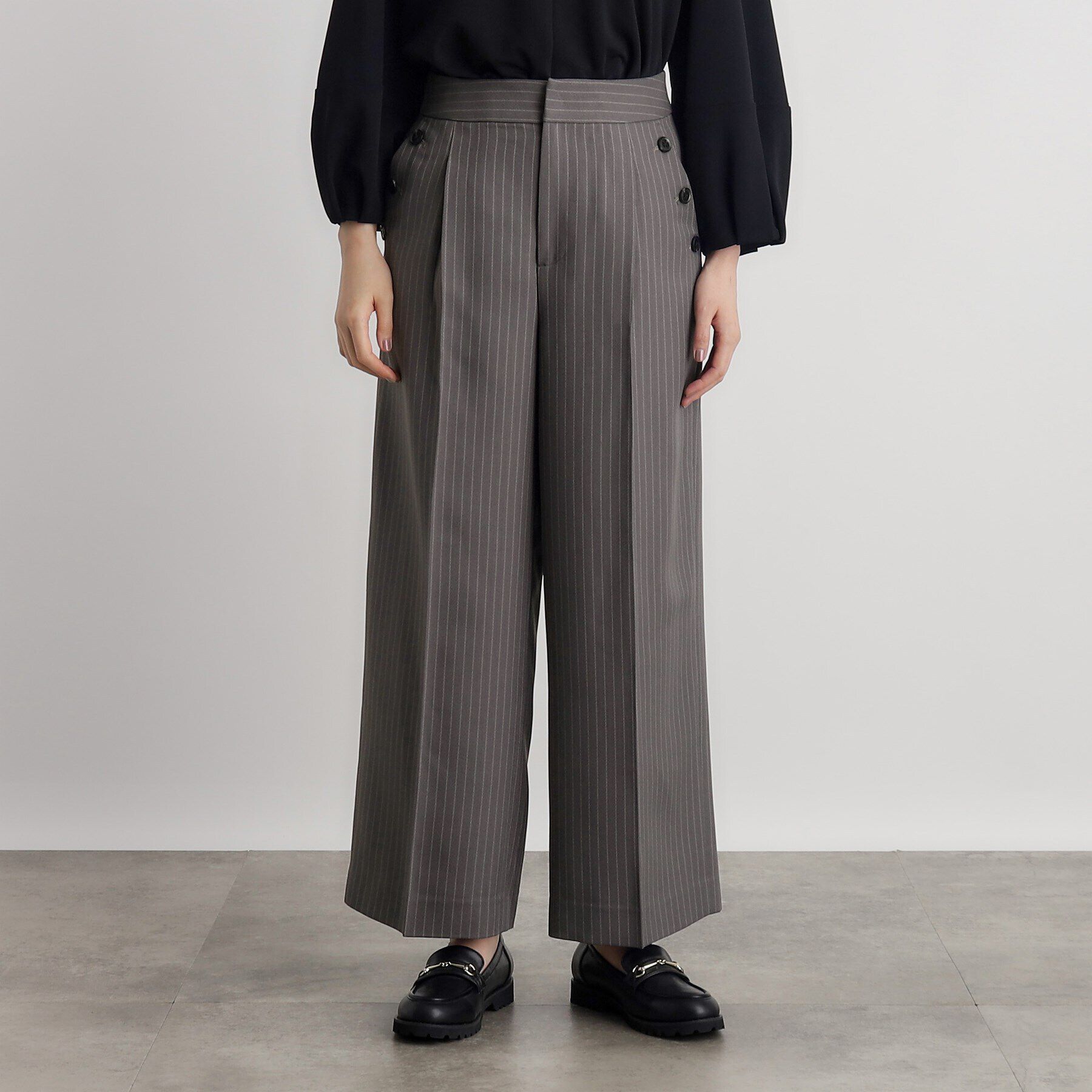 grove「ドビーストライプマリンワイドパンツ」|その他|