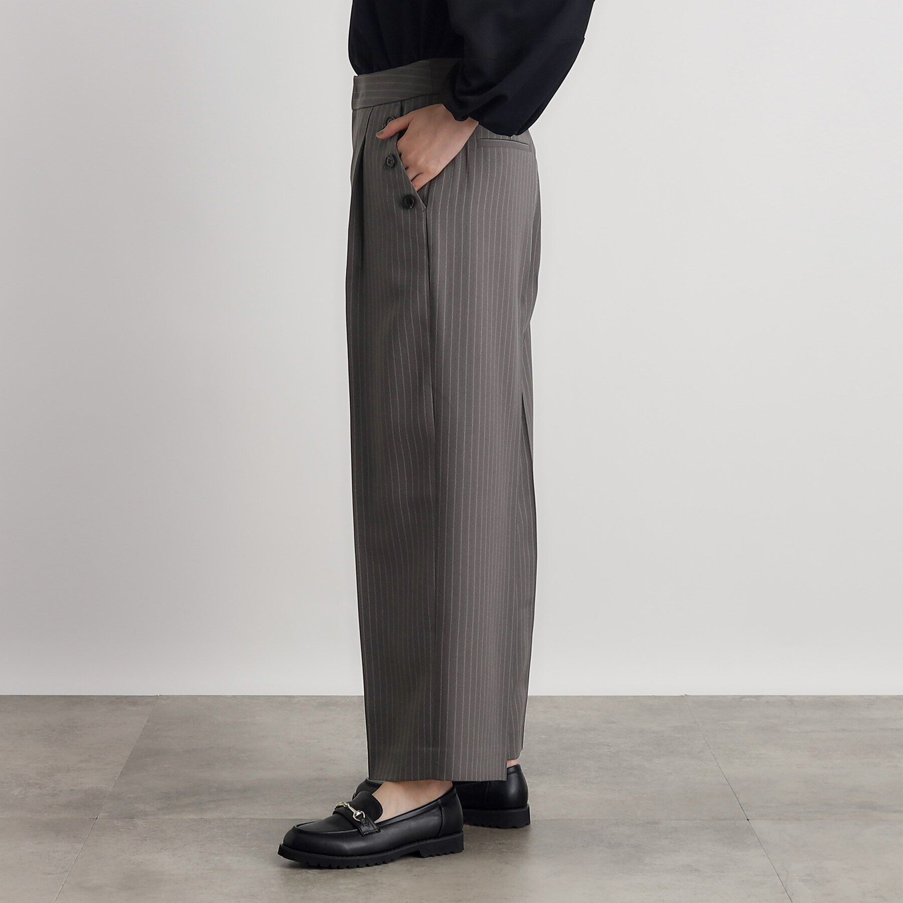 grove「ドビーストライプマリンワイドパンツ」|その他|