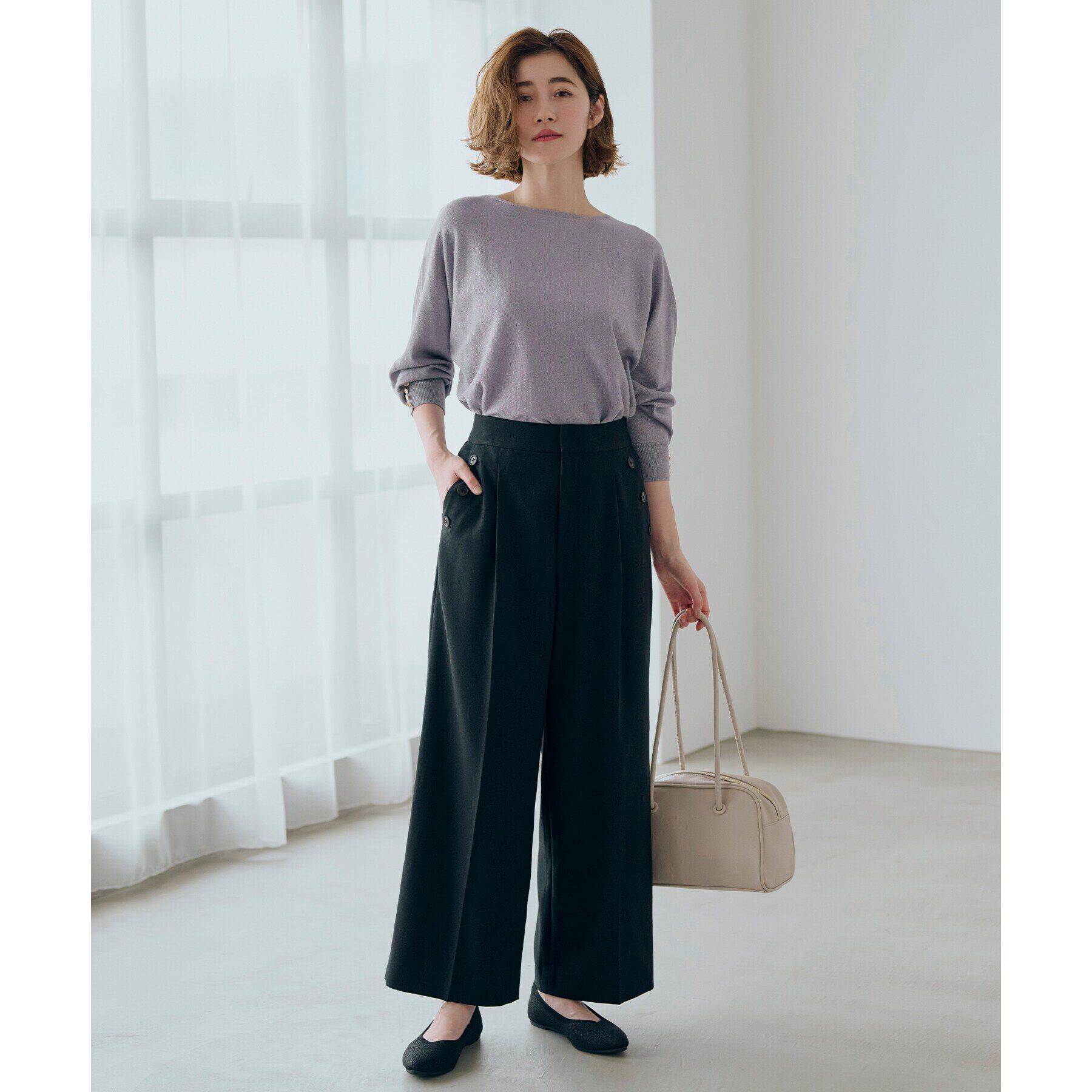 grove「ドビーストライプマリンワイドパンツ」|その他|