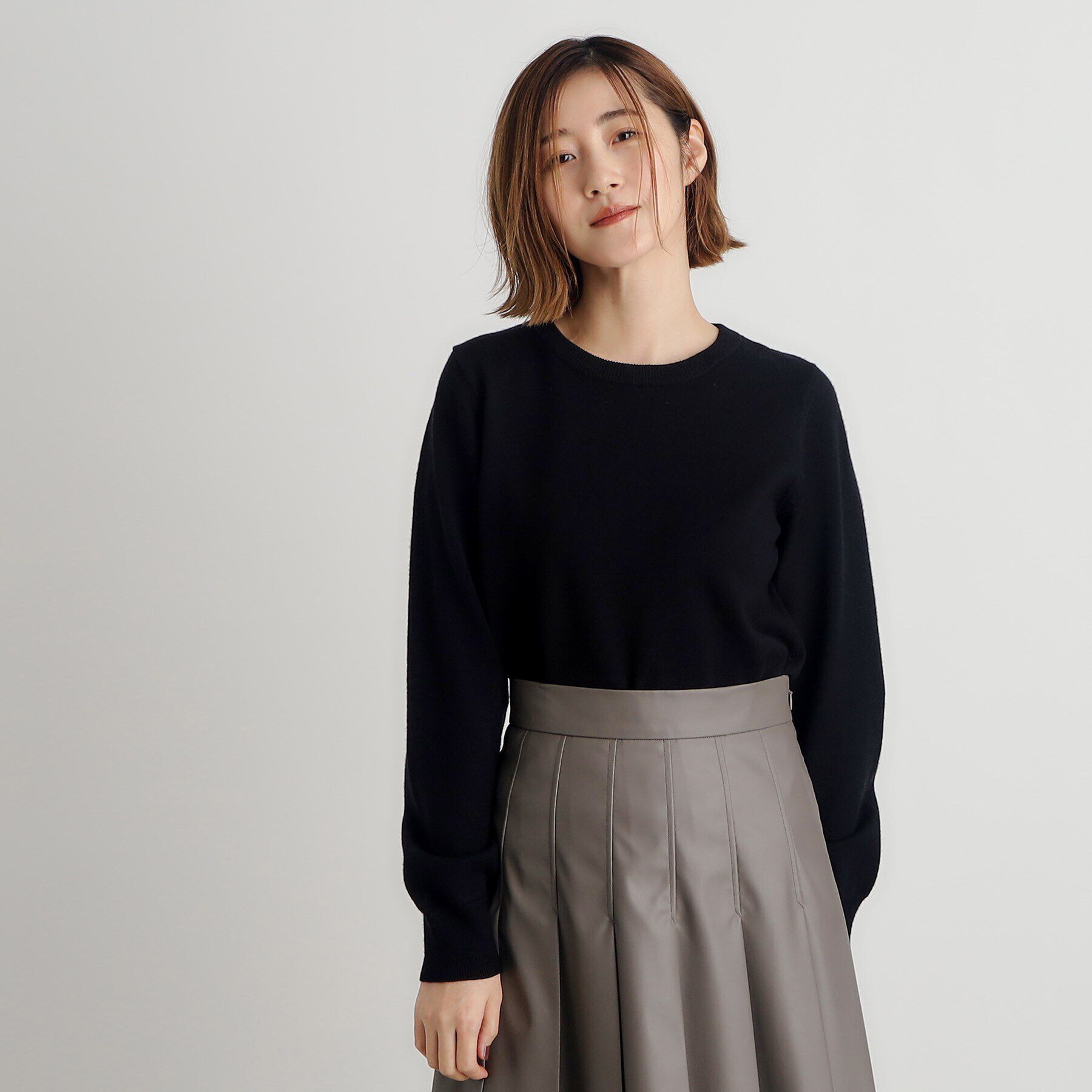 grove「取り外し衿付きニットプルオーバー」|ニット・セーター|