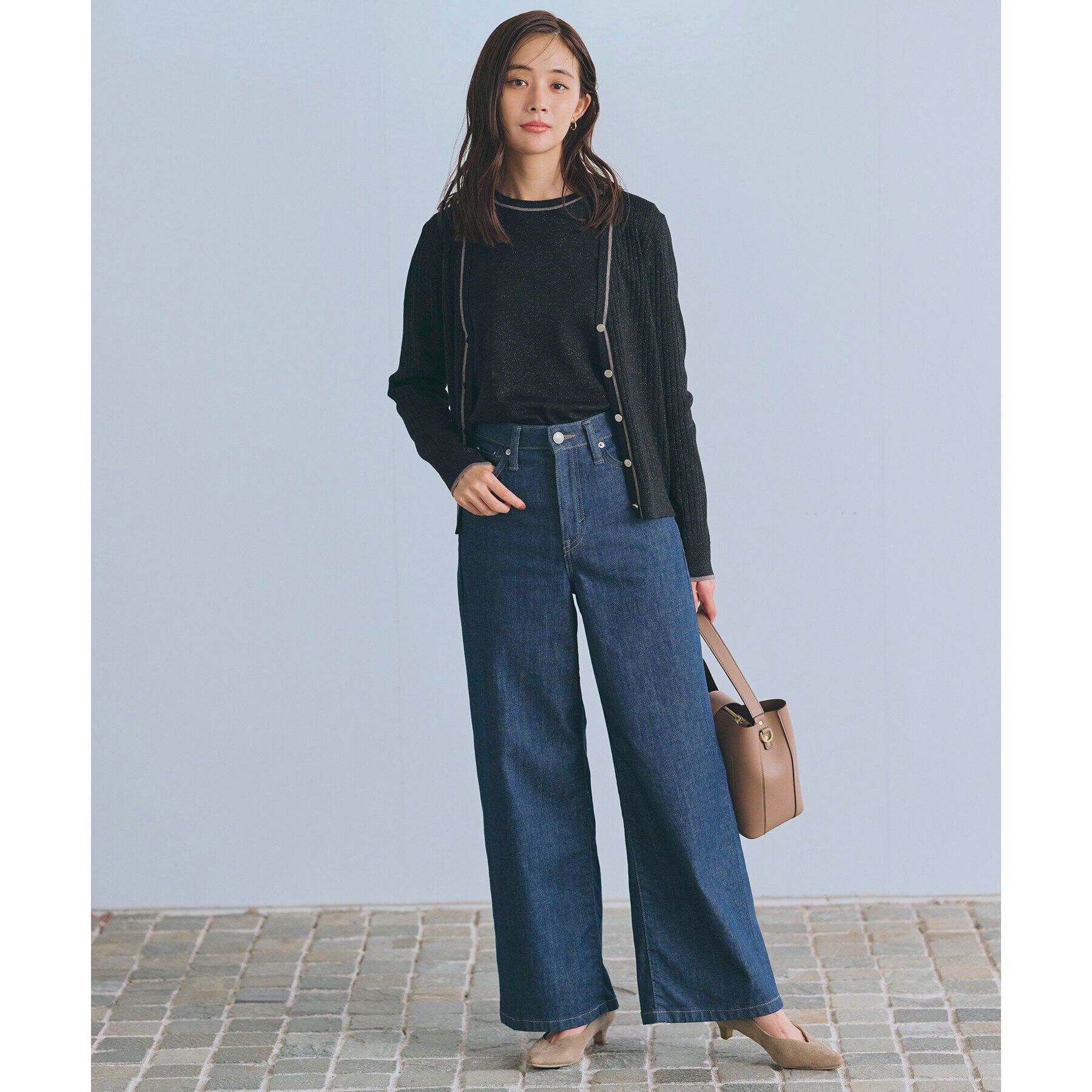 grove「ウール混ラメアンサンブル対応プルオーバー」|ニット・セーター|