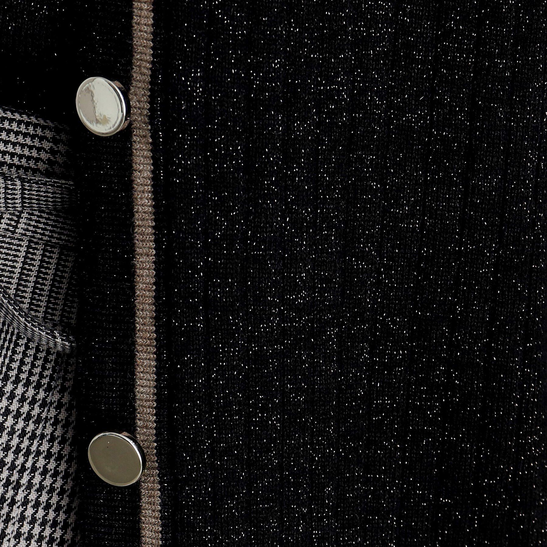 grove「ウール混ラメアンサンブル対応カーディガン」|カーディガン|