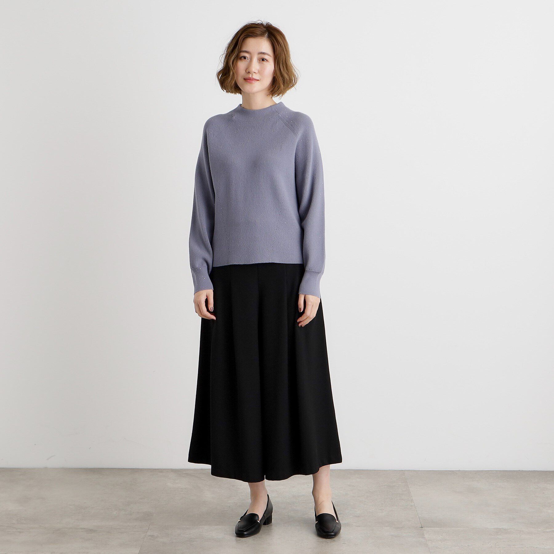 grove「ミニスパンコール片畦ニットプルオーバー」|ニット・セーター|