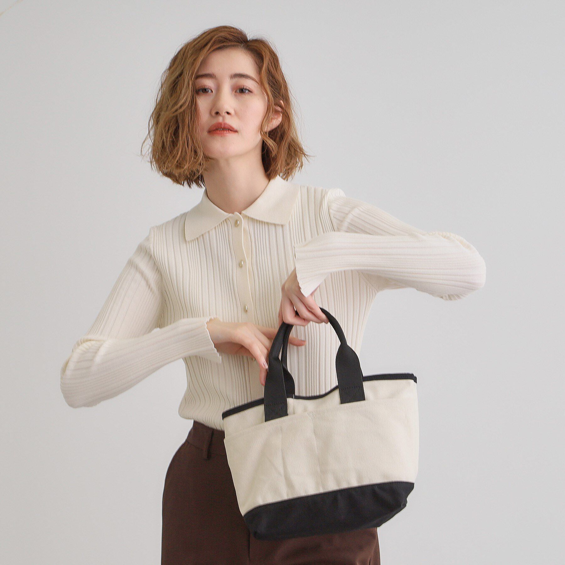 grove「ハンドルアソートキャンバス2WAYトート」|トートバッグ|