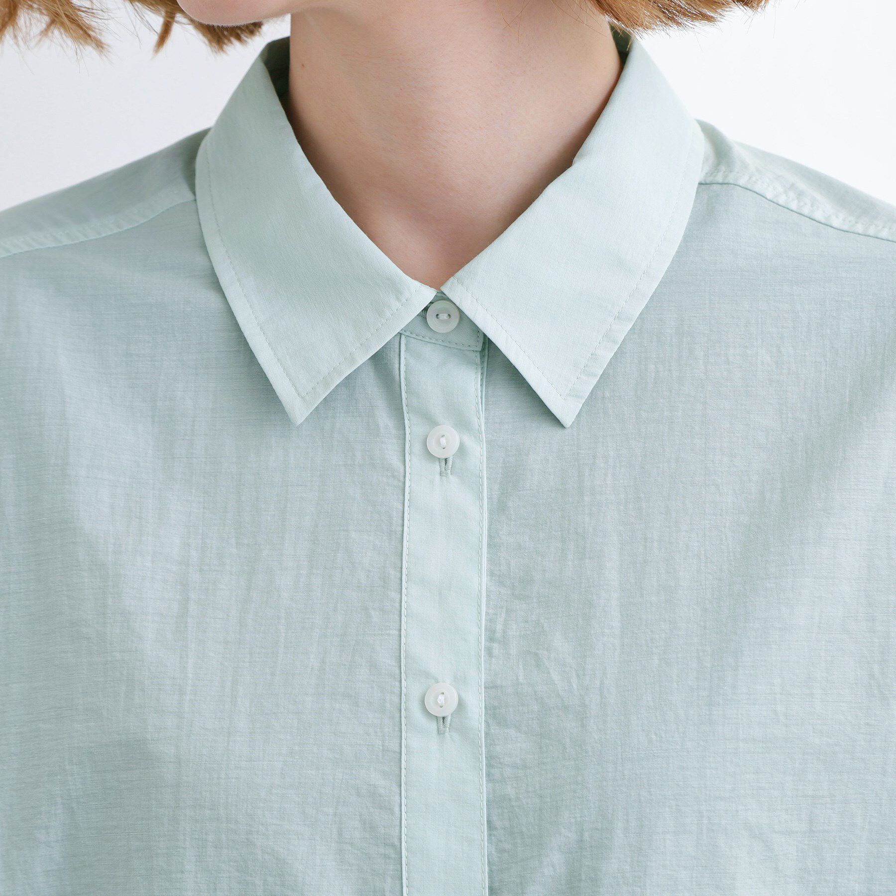 grove「【UVカット/洗える】クロップドシアーシャツ」|シャツ・ブラウス|