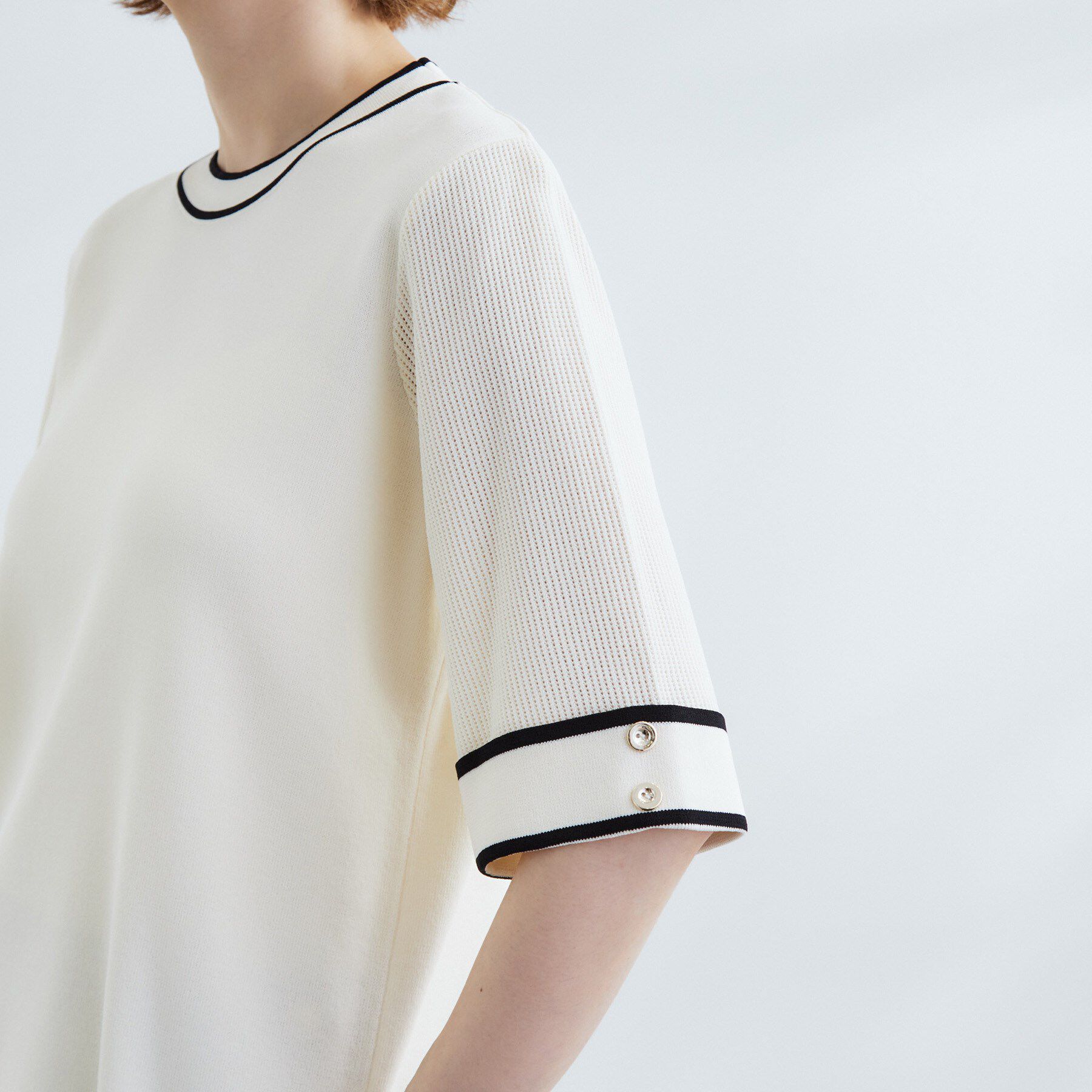 grove「【夏に嬉しい機能付き】やわらかドライタッチワイドスリーブプルオーバー」|ニット・セーター|