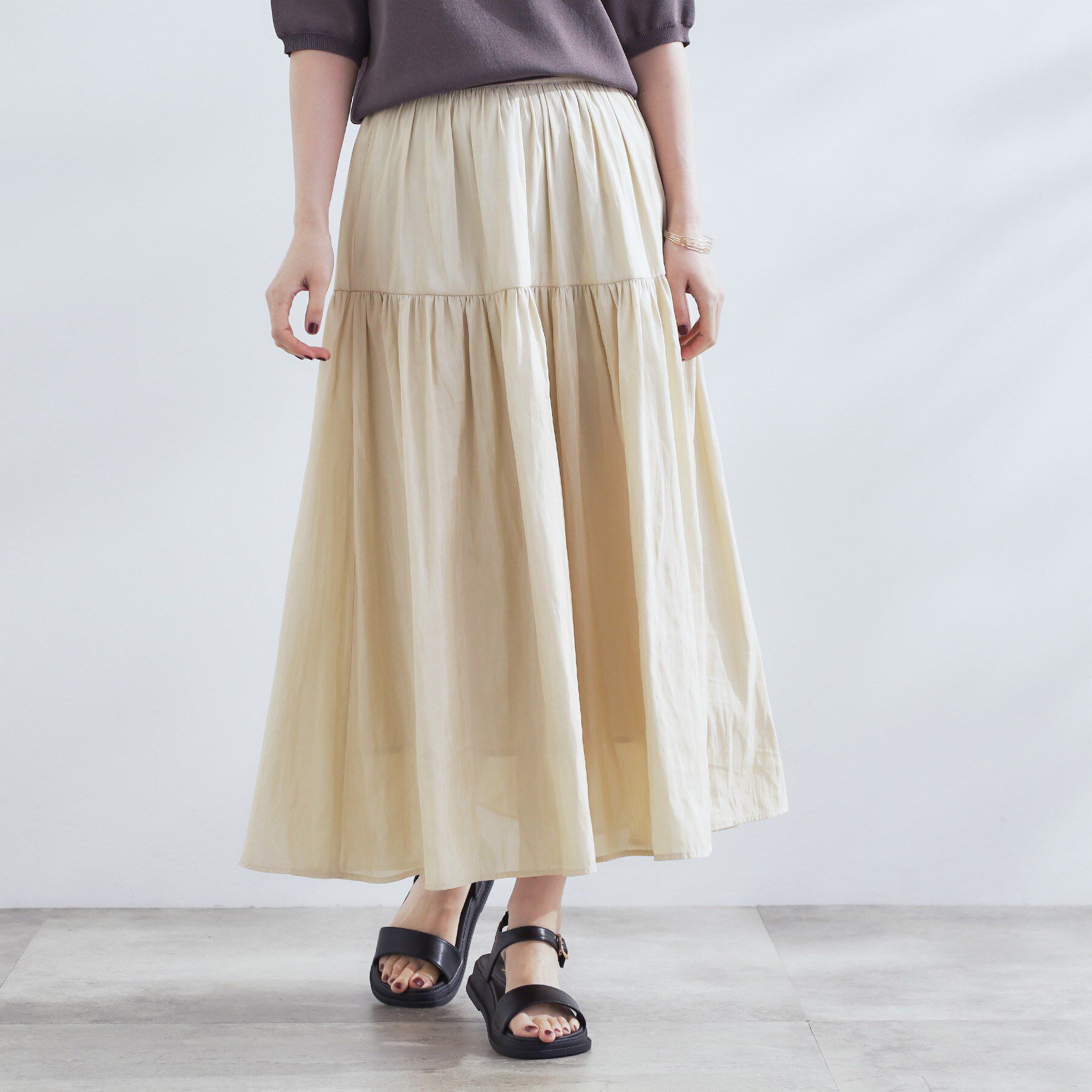 grove「【2点SET】可愛く着まわせる！便利なニットベスト＆スカートセット」|スーツ|