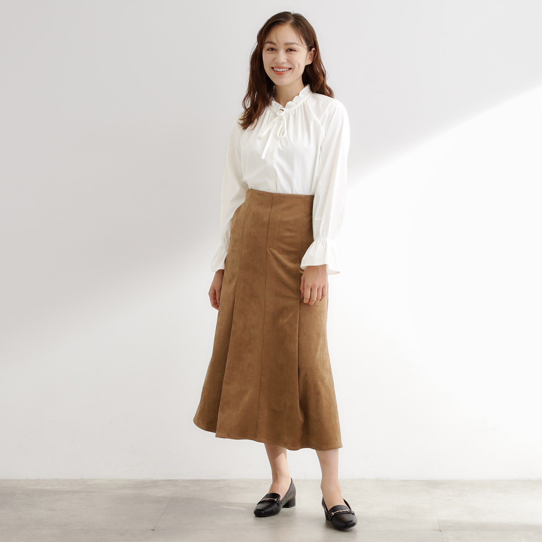 grove「フリルカラーリボンブラウス」|シャツ・ブラウス|