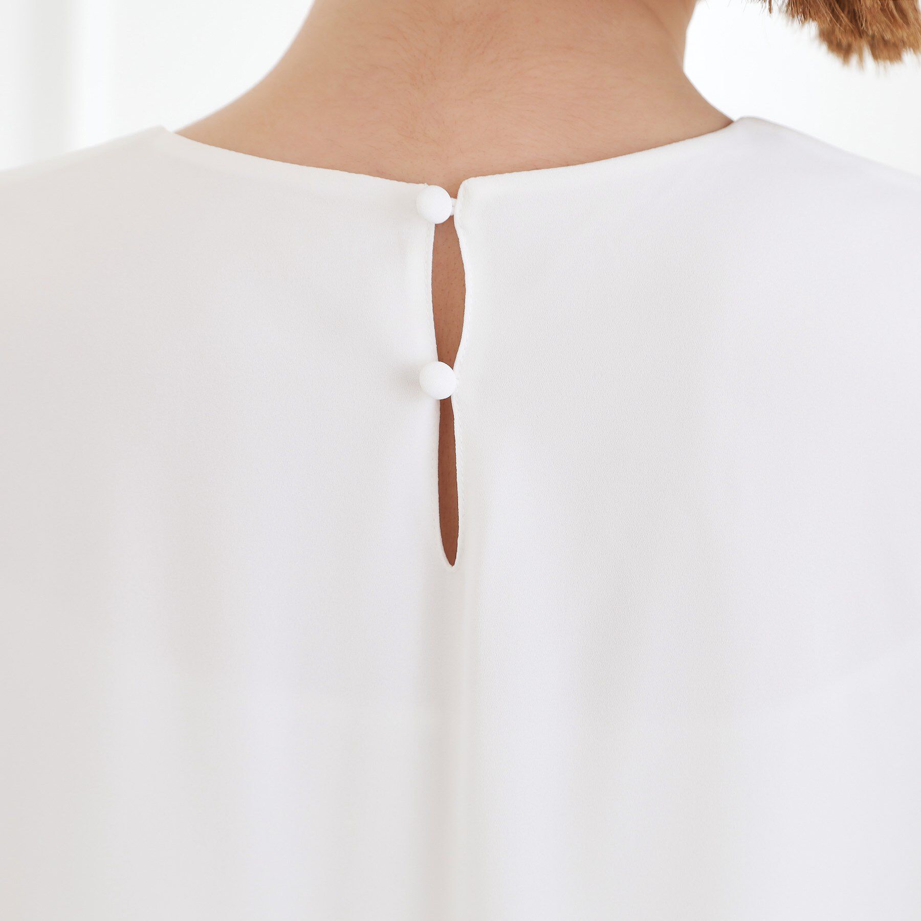 grove「【手洗いOK】パーツ付き裾バルーンブラウス」|シャツ・ブラウス|