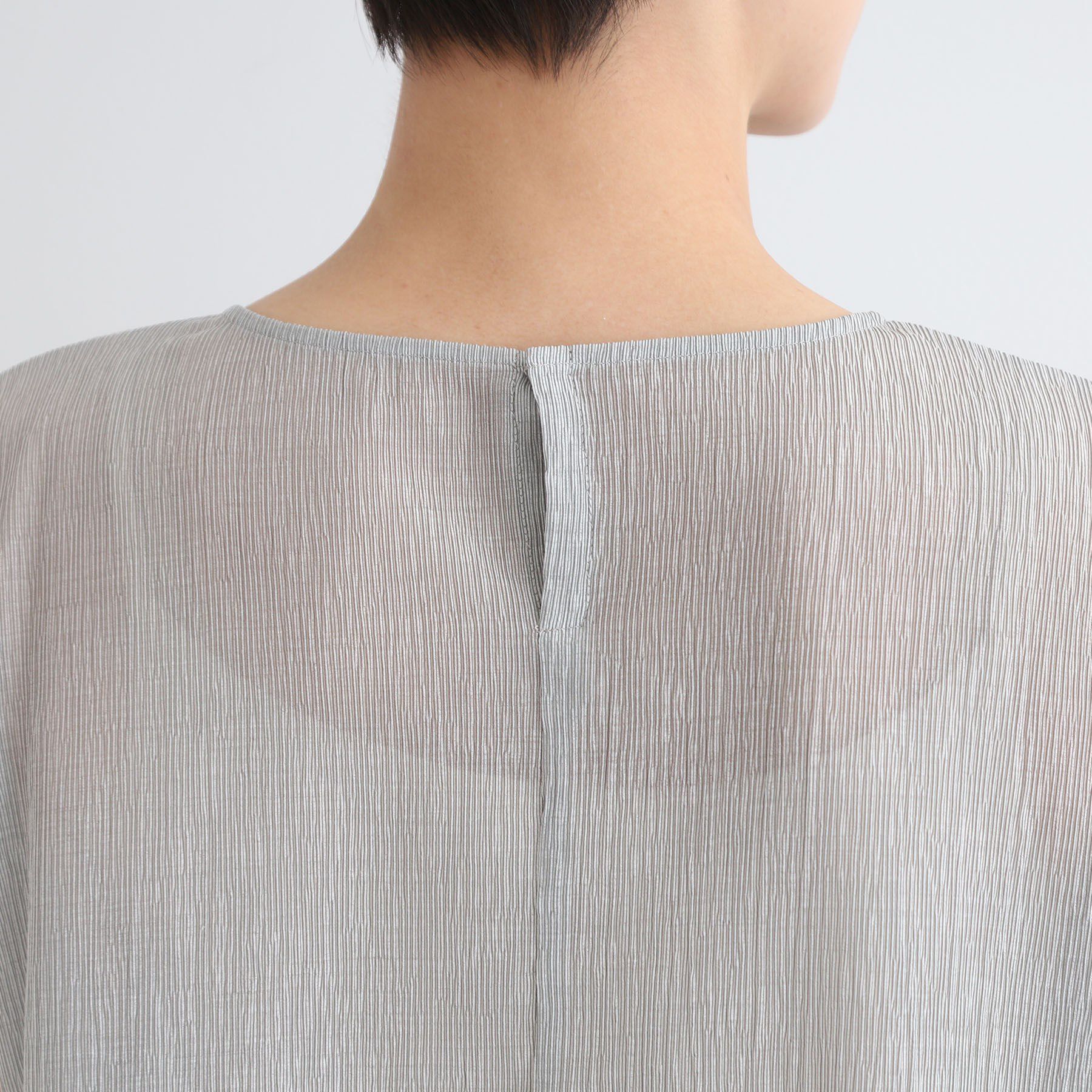 INDIVI「【洗える】ペプラム風デザインきれいめカットソー」|Tシャツ・カットソー|