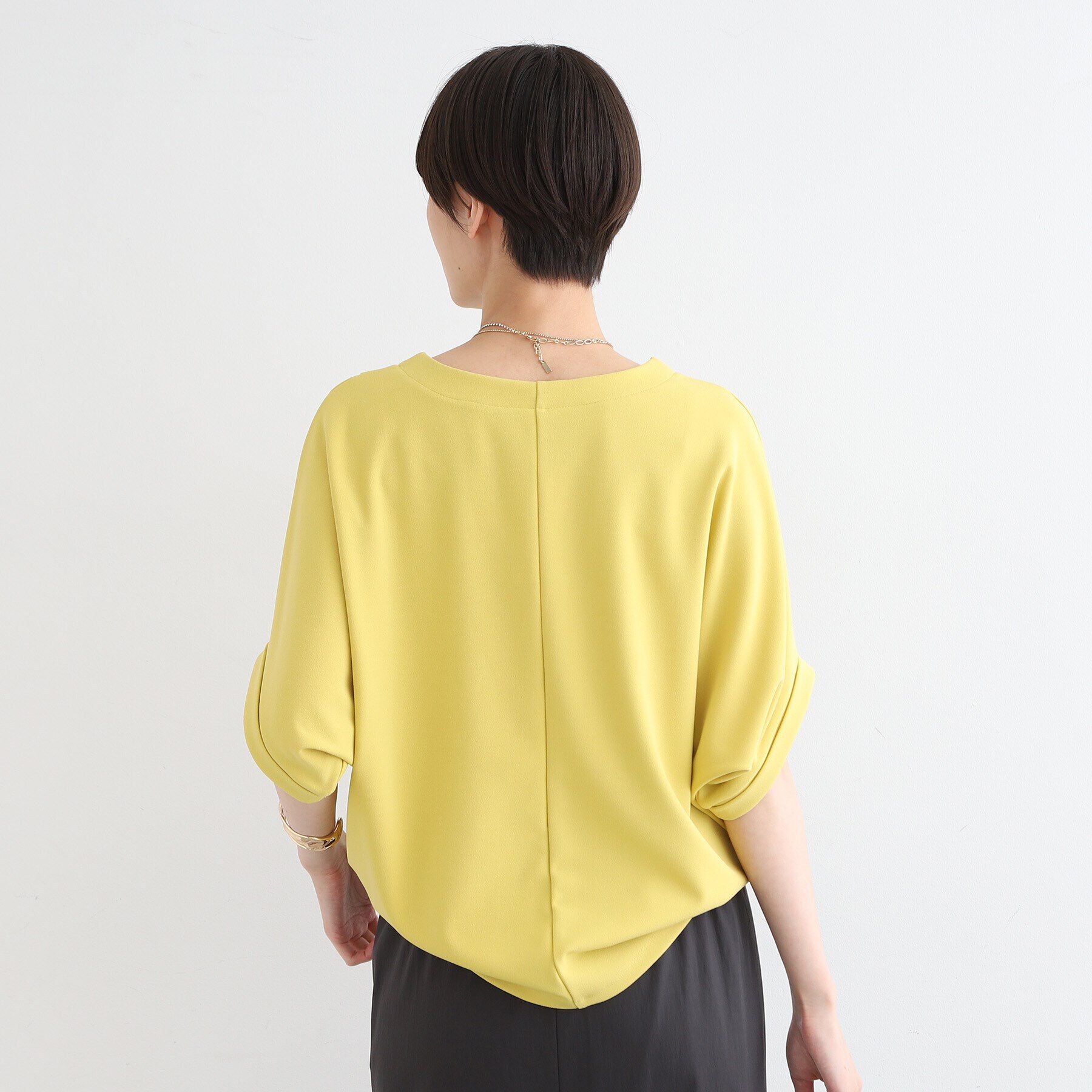 INDIVI「【洗える／UVケア】ドルマンスリーブフォルムトップス」|Tシャツ・カットソー|