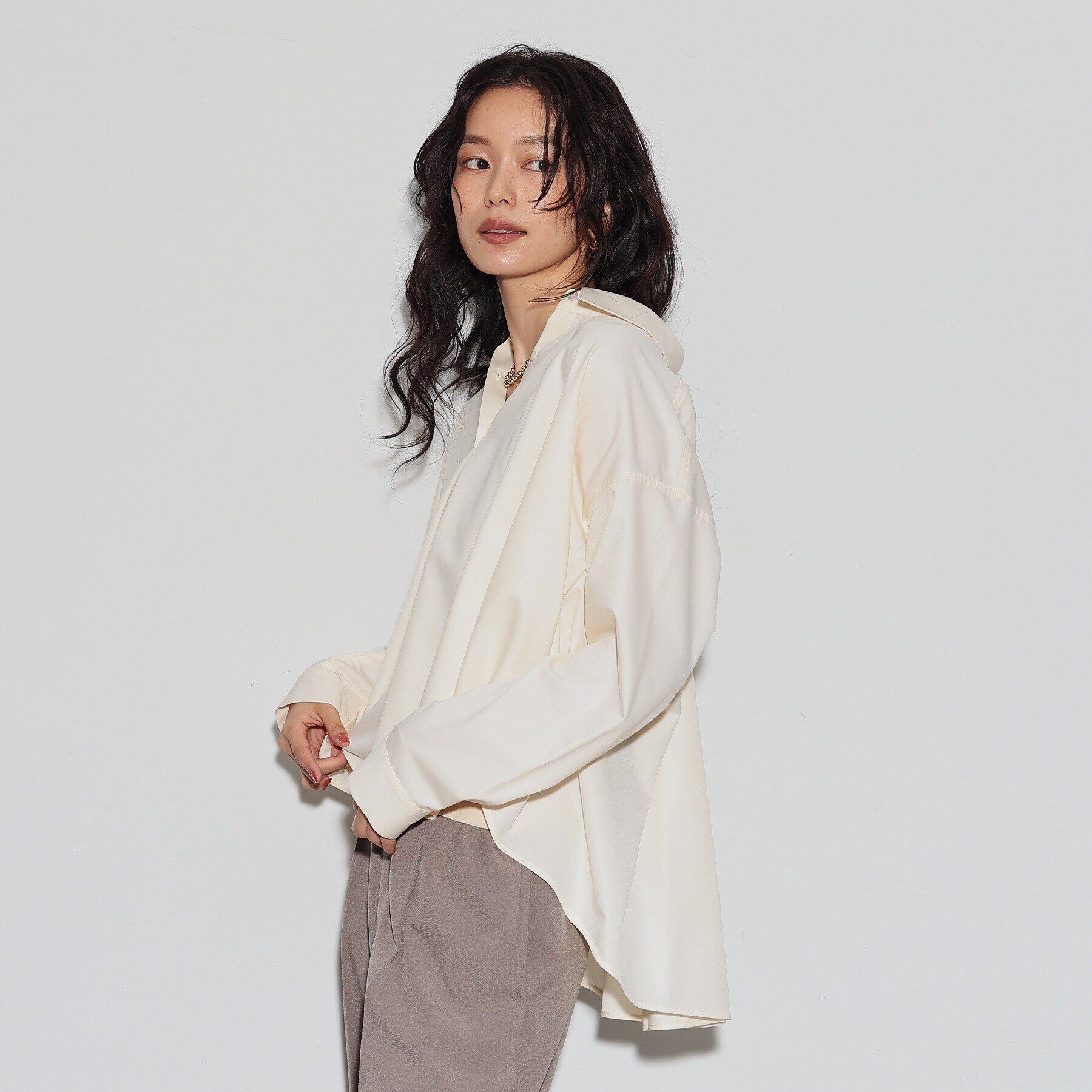 GALLEST「フレアブロードシャツ」|シャツ・ブラウス|