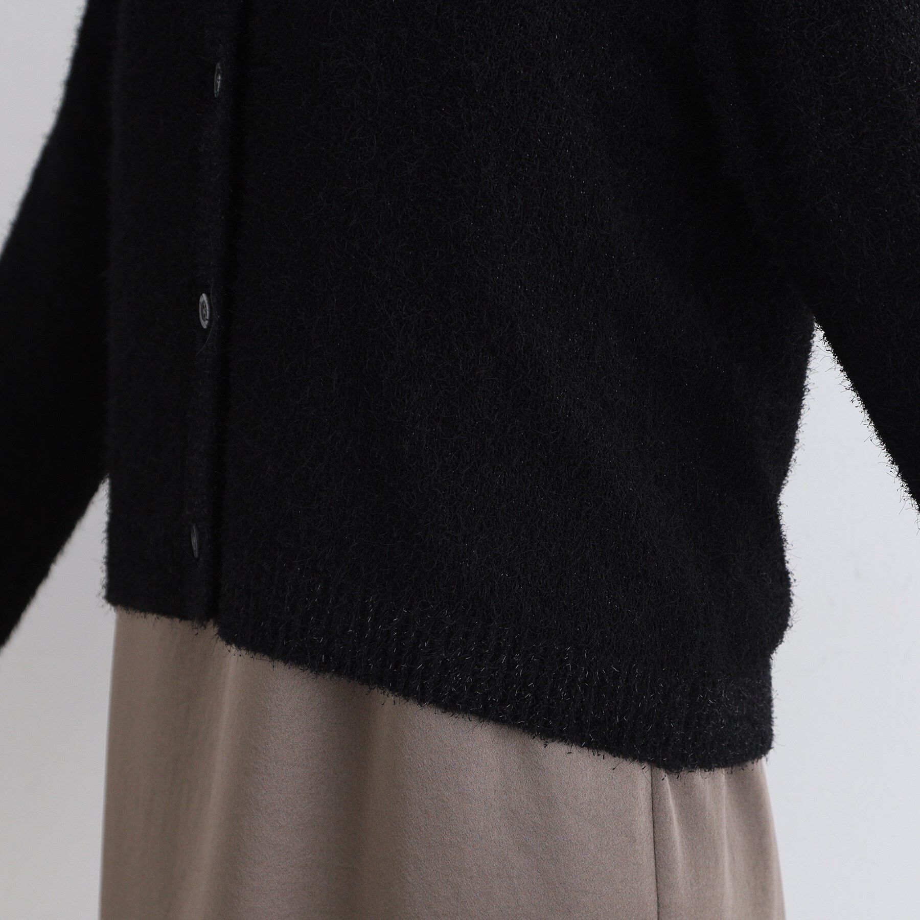 INDIVI「【トレンド】カールラメカーディガンニット」|カーディガン|