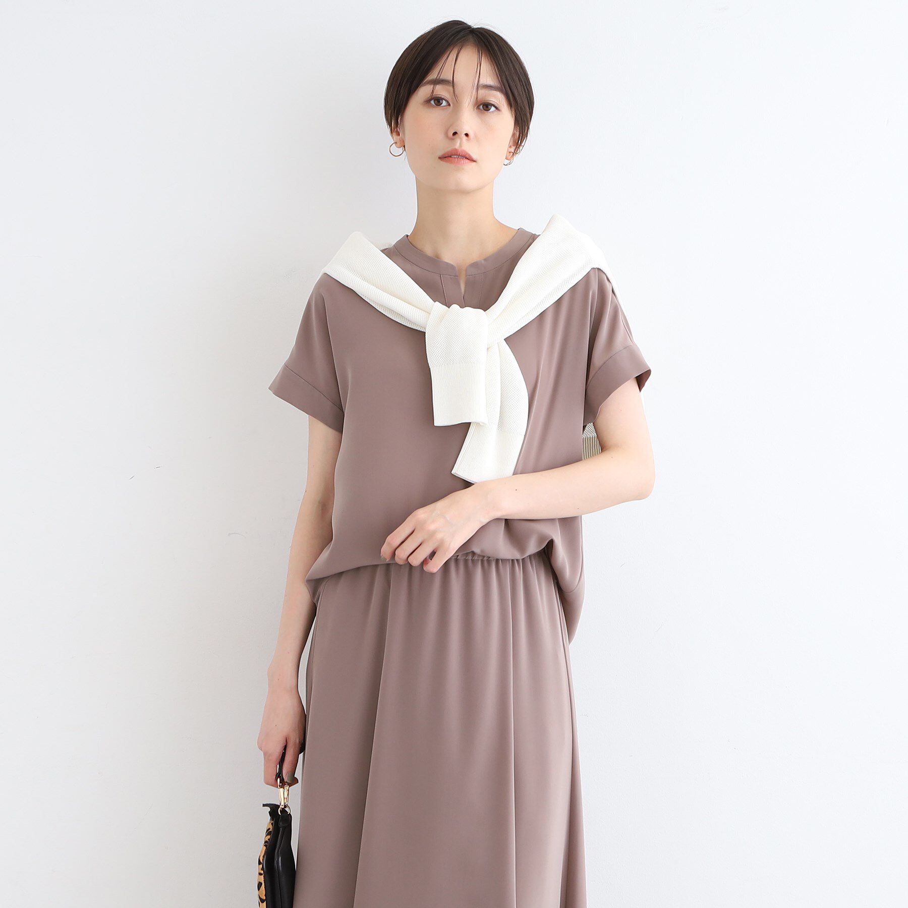 INDIVI「【洗える／SETUP可能】ドレーピースキッパーブラウス」|シャツ・ブラウス|