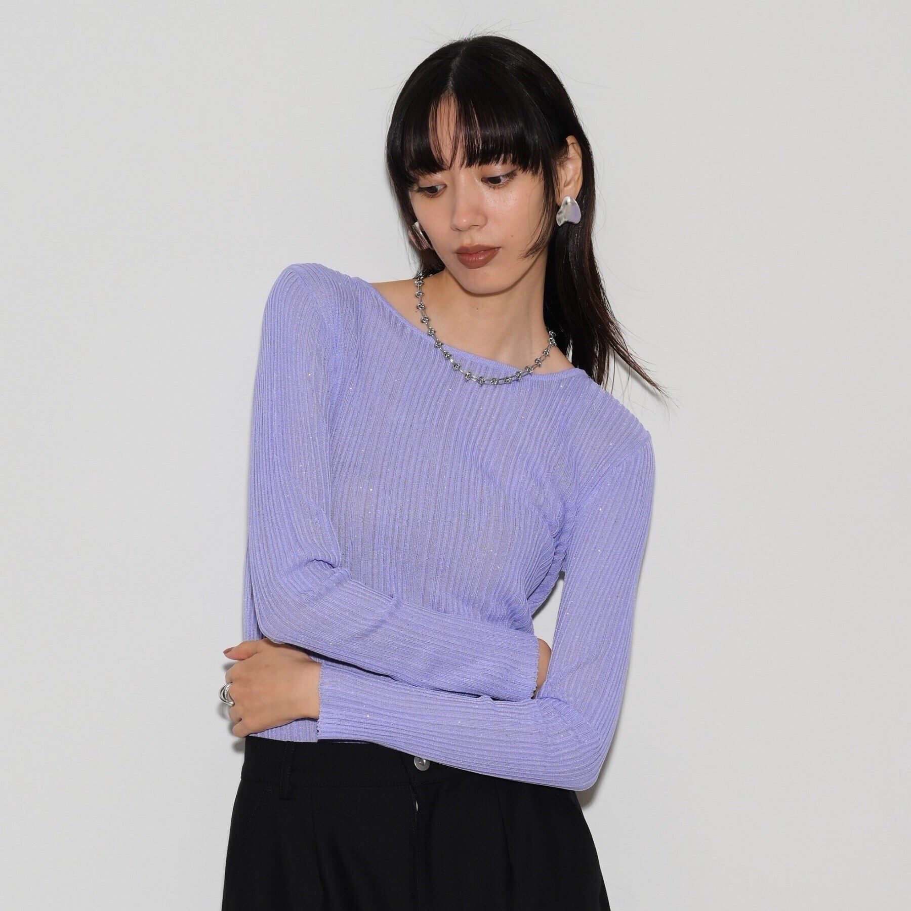 GALLEST「シアースパンコールニット」|ニット・セーター|ﾗﾍﾞﾝﾀﾞｰ(080)