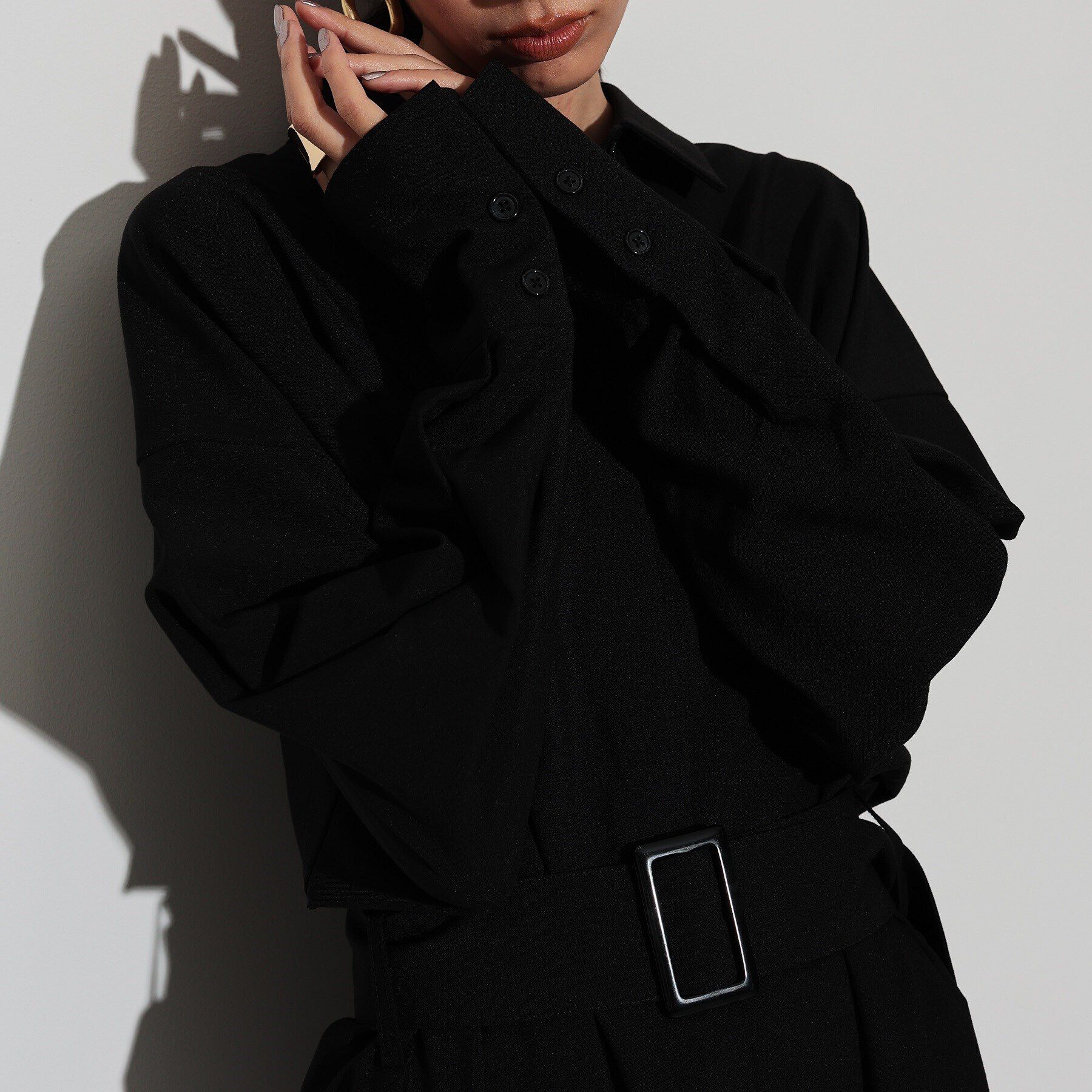 GALLEST「ベルテッドフォルムシャツワンピース」|ワンピース|