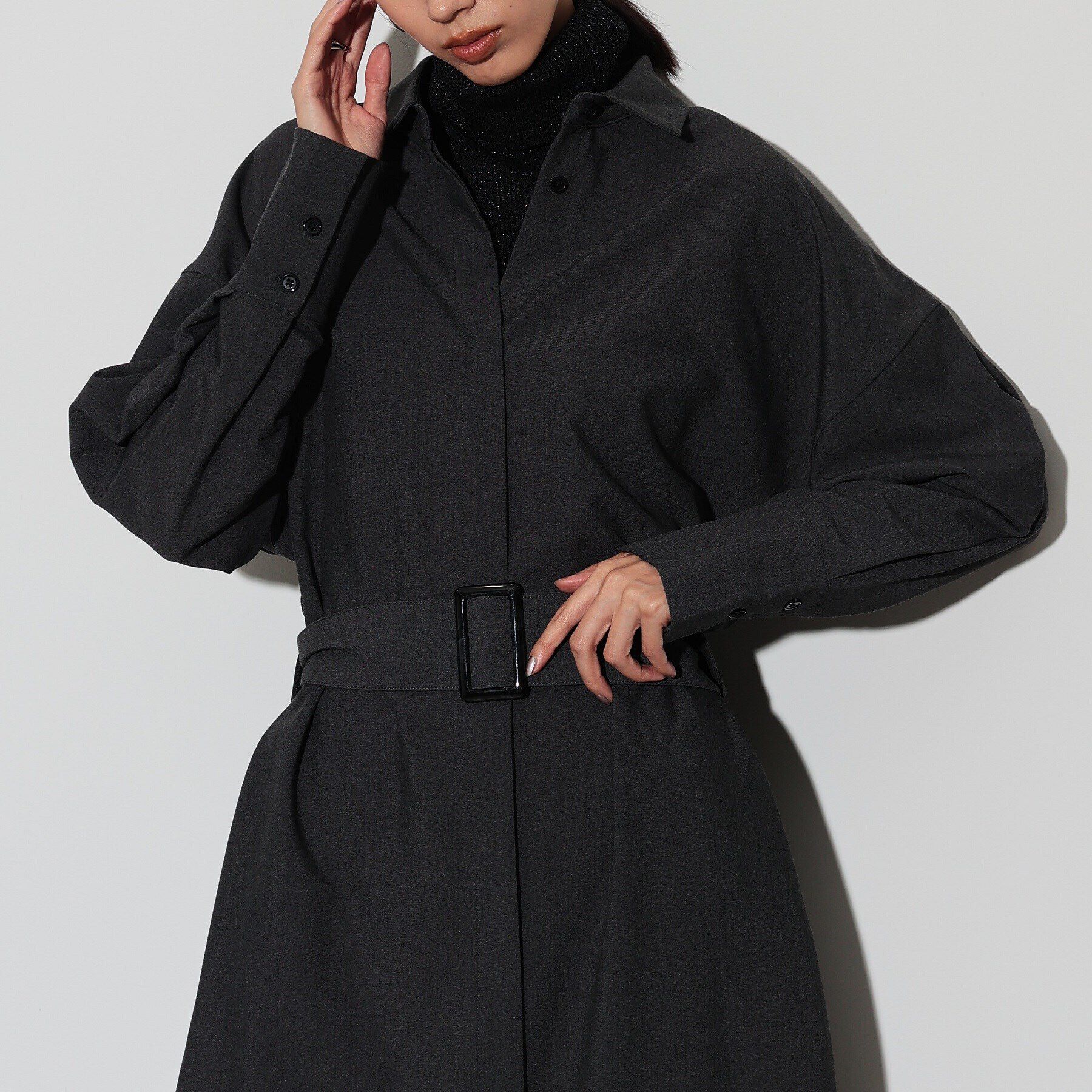 GALLEST「ベルテッドフォルムシャツワンピース」|ワンピース|