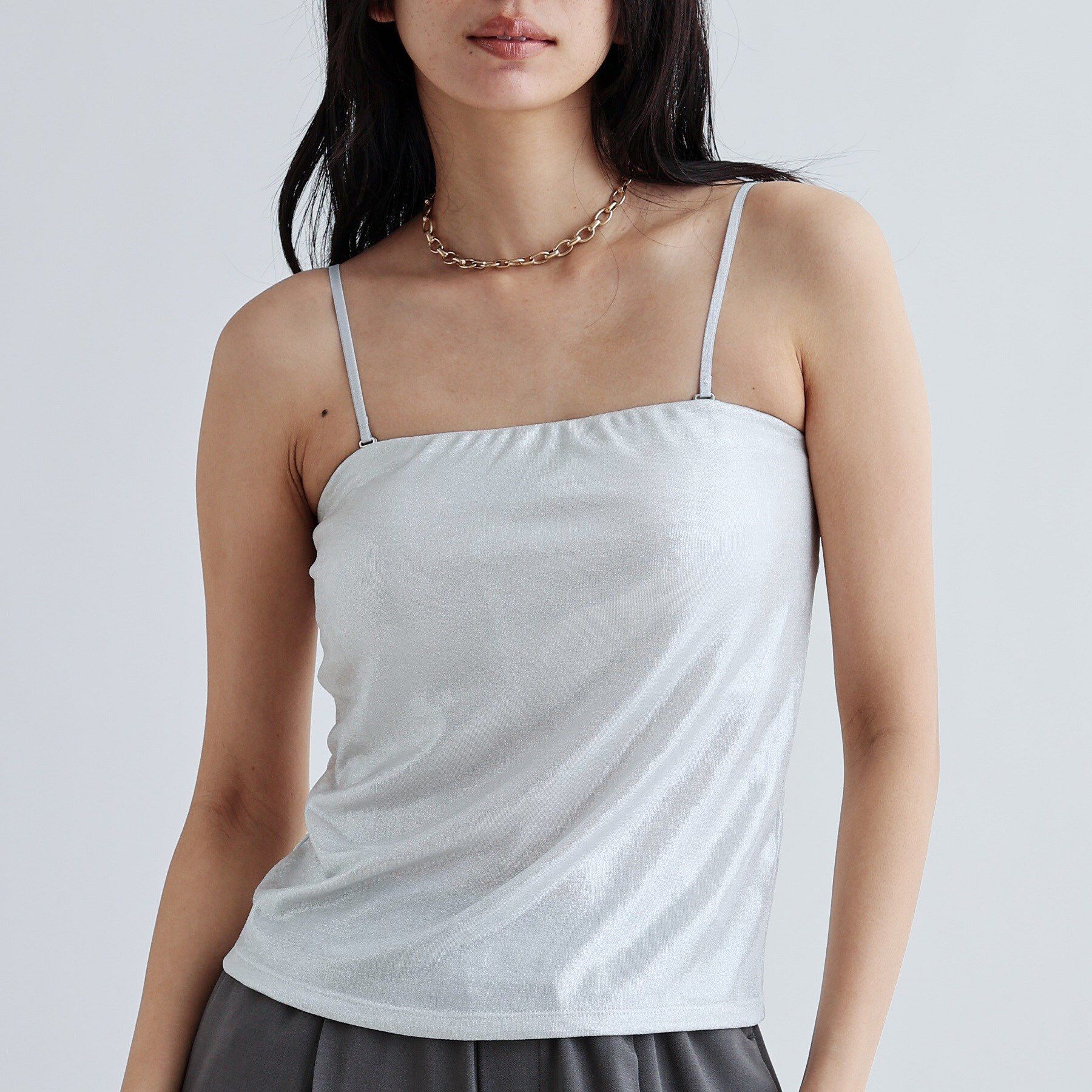 GALLEST「シャイニーベアトップ（カップ付き）」|チューブトップ|