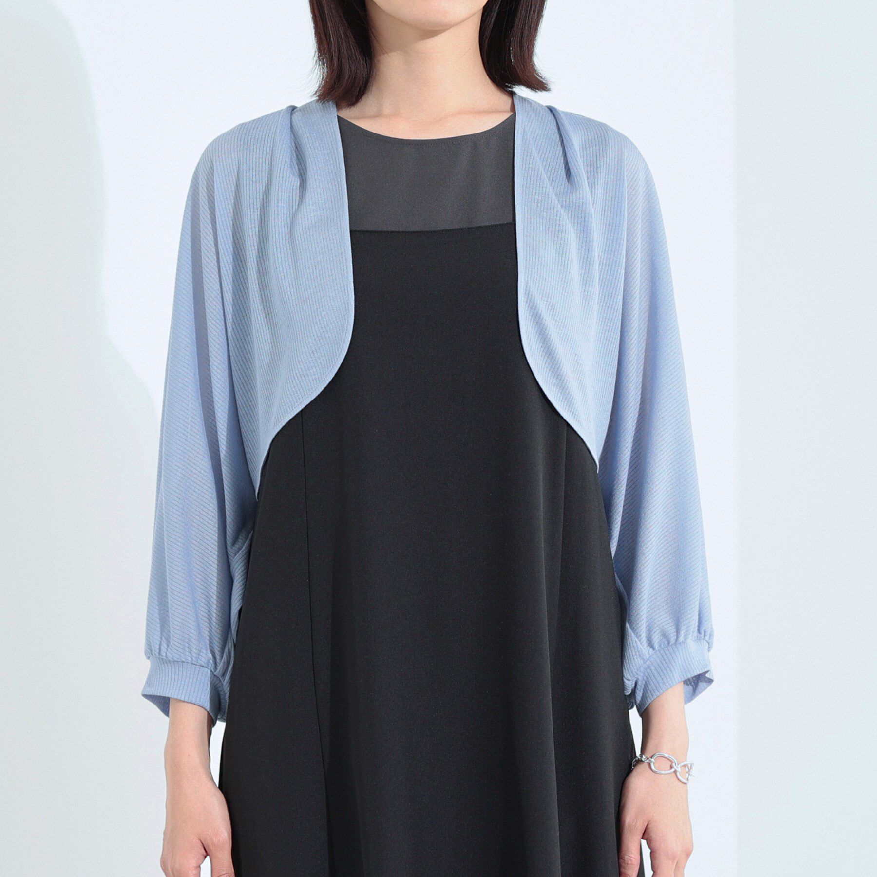 INDIVI「【軽く羽織れる】ボレロカーディガン」|カーディガン|