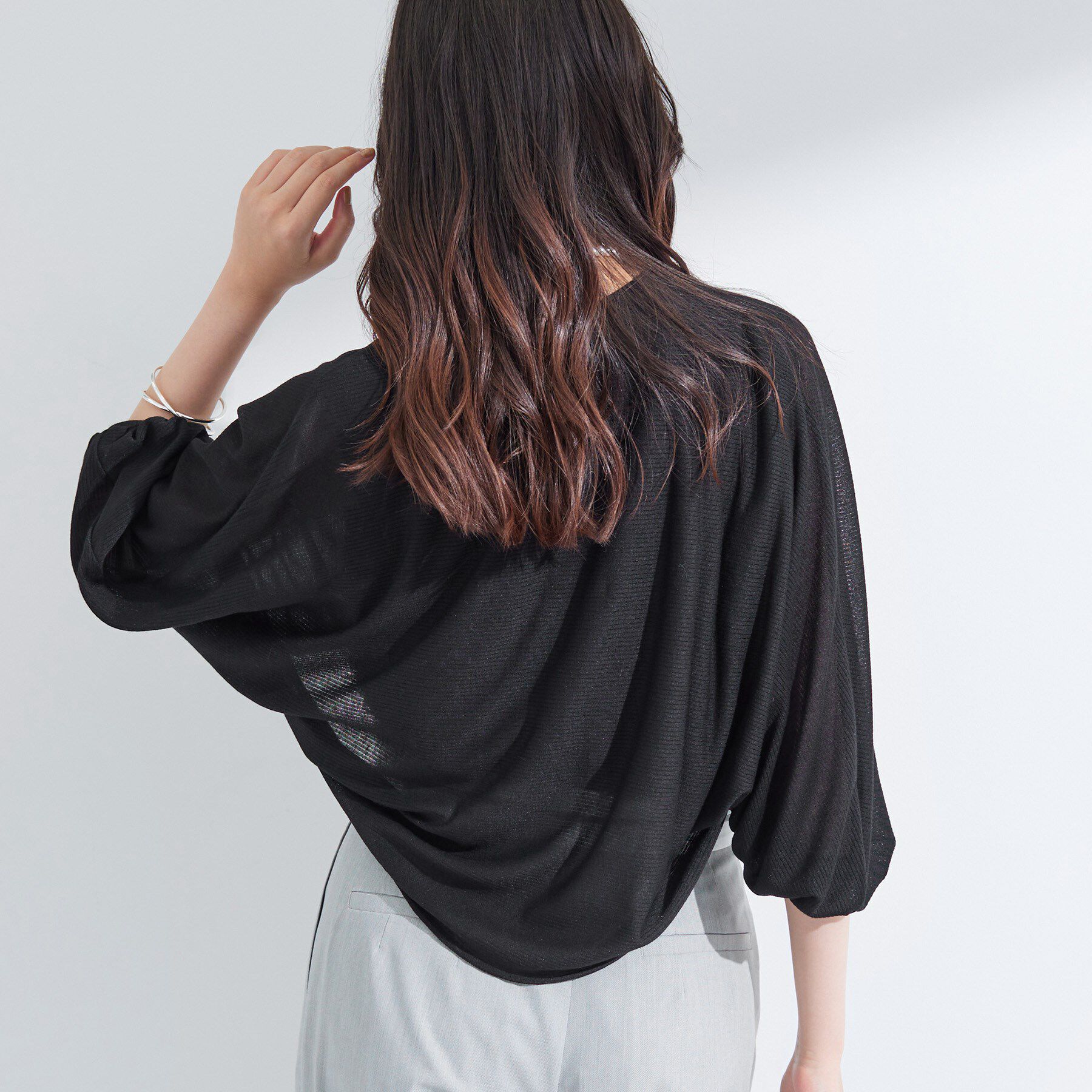 INDIVI「【軽く羽織れる】ボレロカーディガン」|カーディガン|