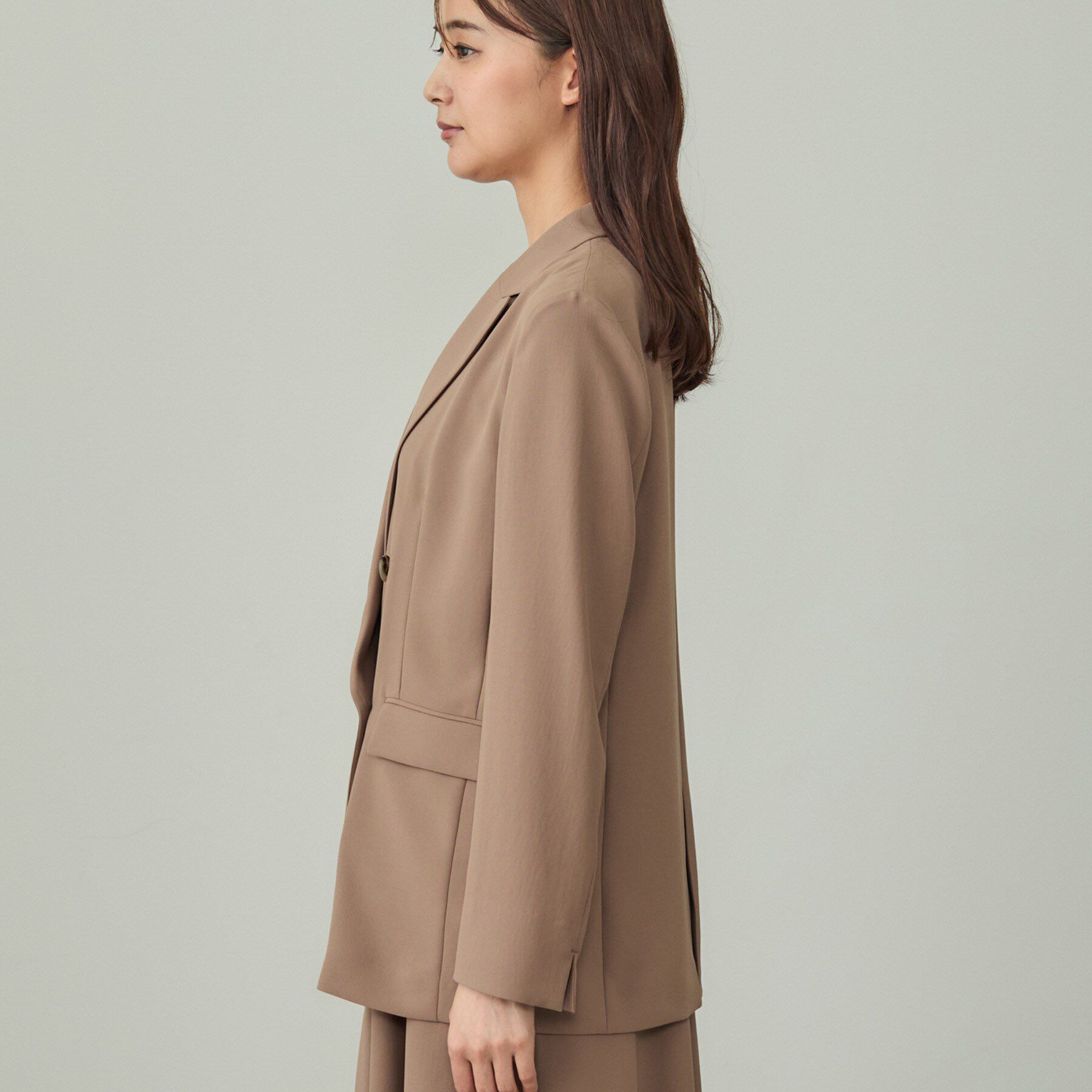 INDIVI「【軽く羽織れる！】ダブルジャケット」|テーラードジャケット|