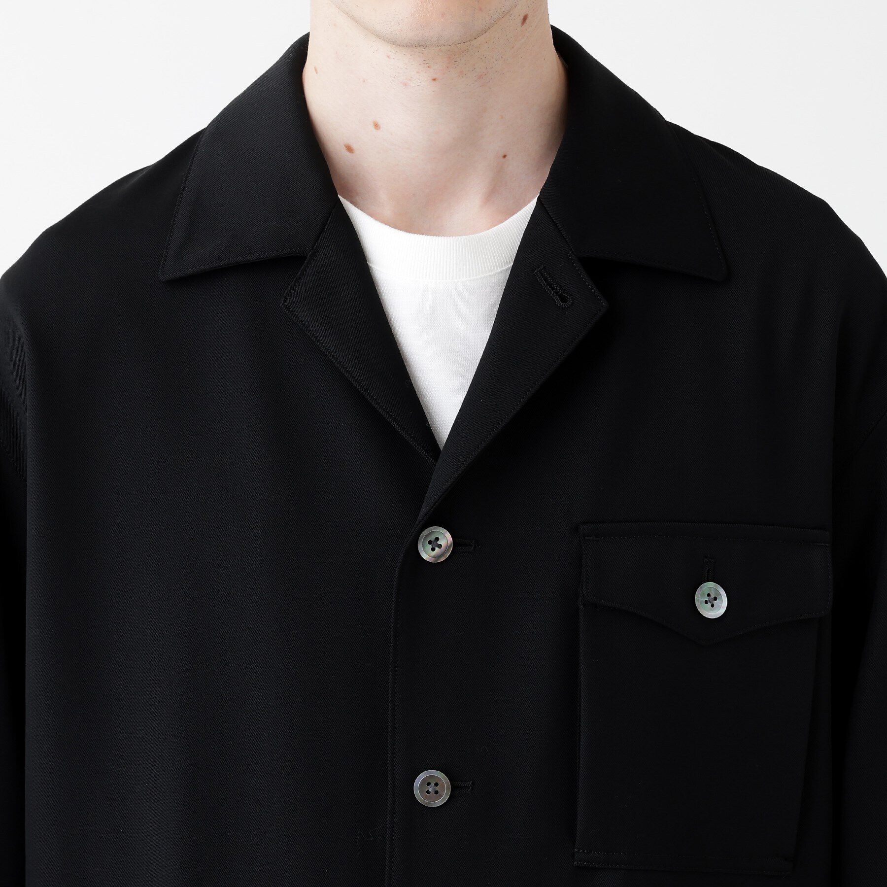 TAKEO KIKUCHI「【THE FLAGSHIP】ソフトギャバディン 羽織シャツ」|シャツ・ブラウス|