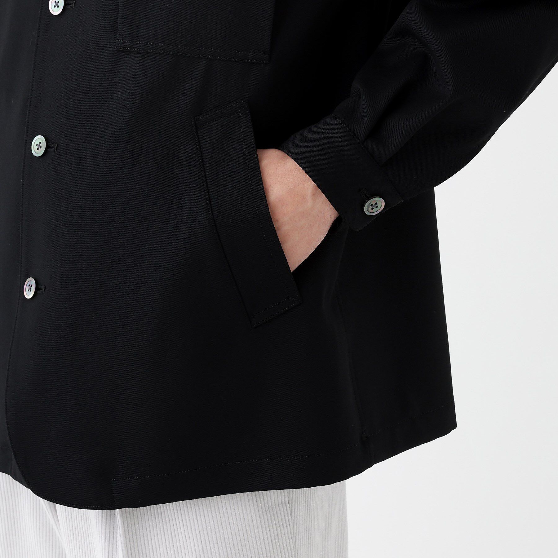 TAKEO KIKUCHI「【THE FLAGSHIP】ソフトギャバディン 羽織シャツ」|シャツ・ブラウス|