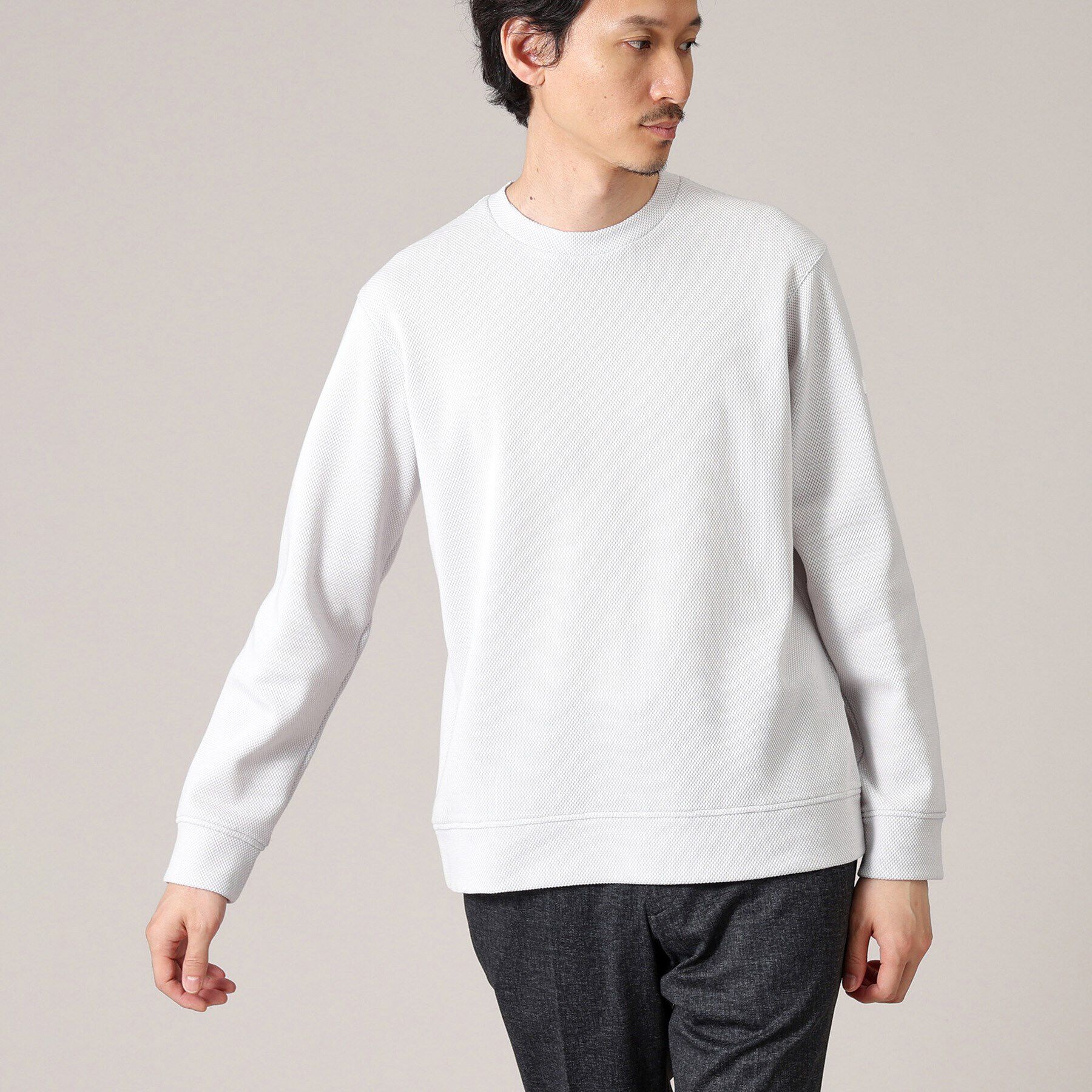 TAKEO KIKUCHI「【尾州織】クルーネック カットソー」|Tシャツ・カットソー|