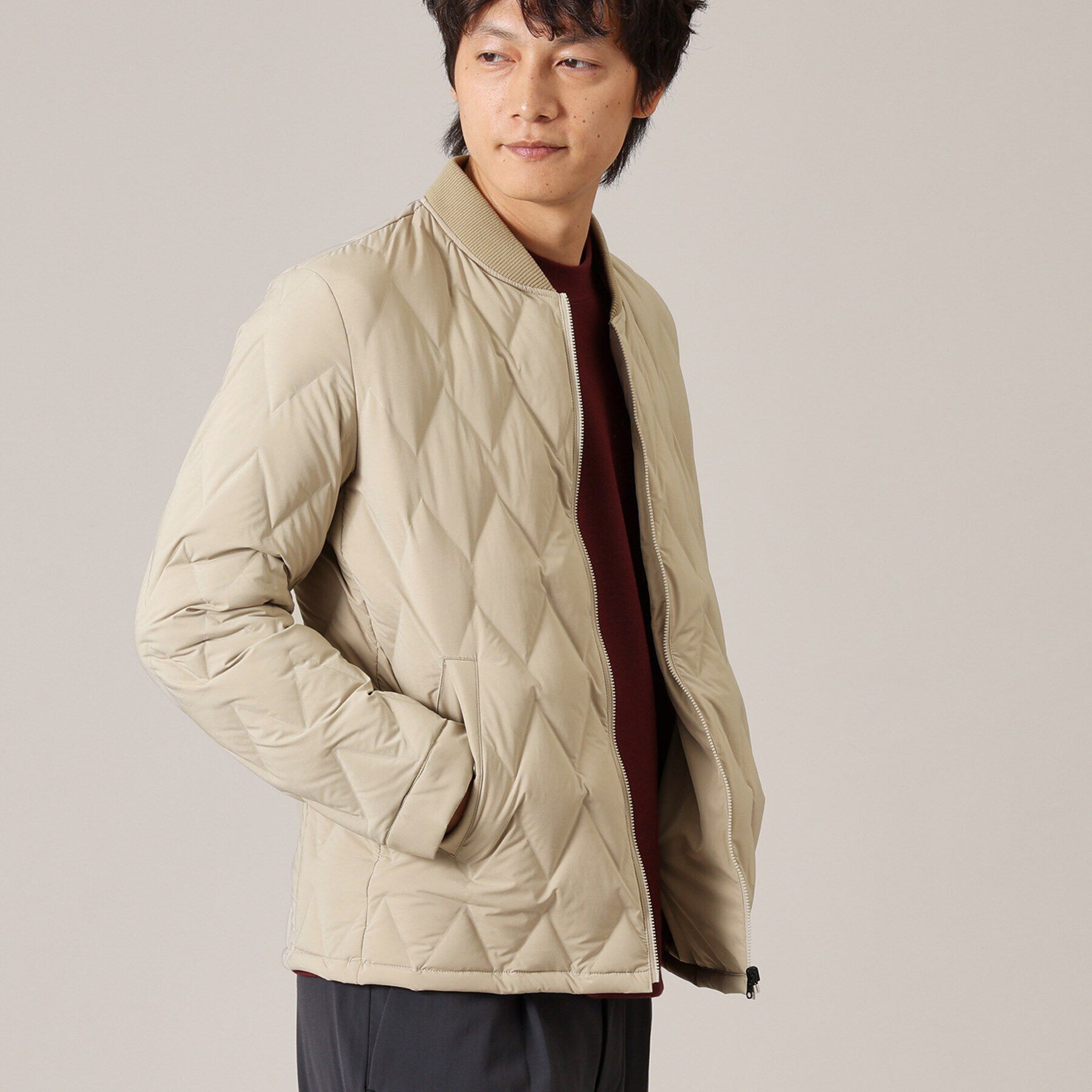 TAKEO KIKUCHI「【軽量アウター】エレクティブ キルト ブルゾン」|ダウン|