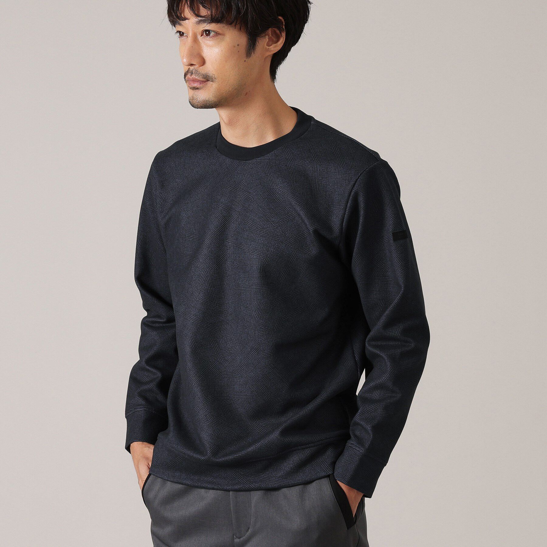 TAKEO KIKUCHI「【DOWN FABRIC】ダウンファブリック プルオーバー スウェット」|パーカー|ﾈｲﾋﾞｰ(494)