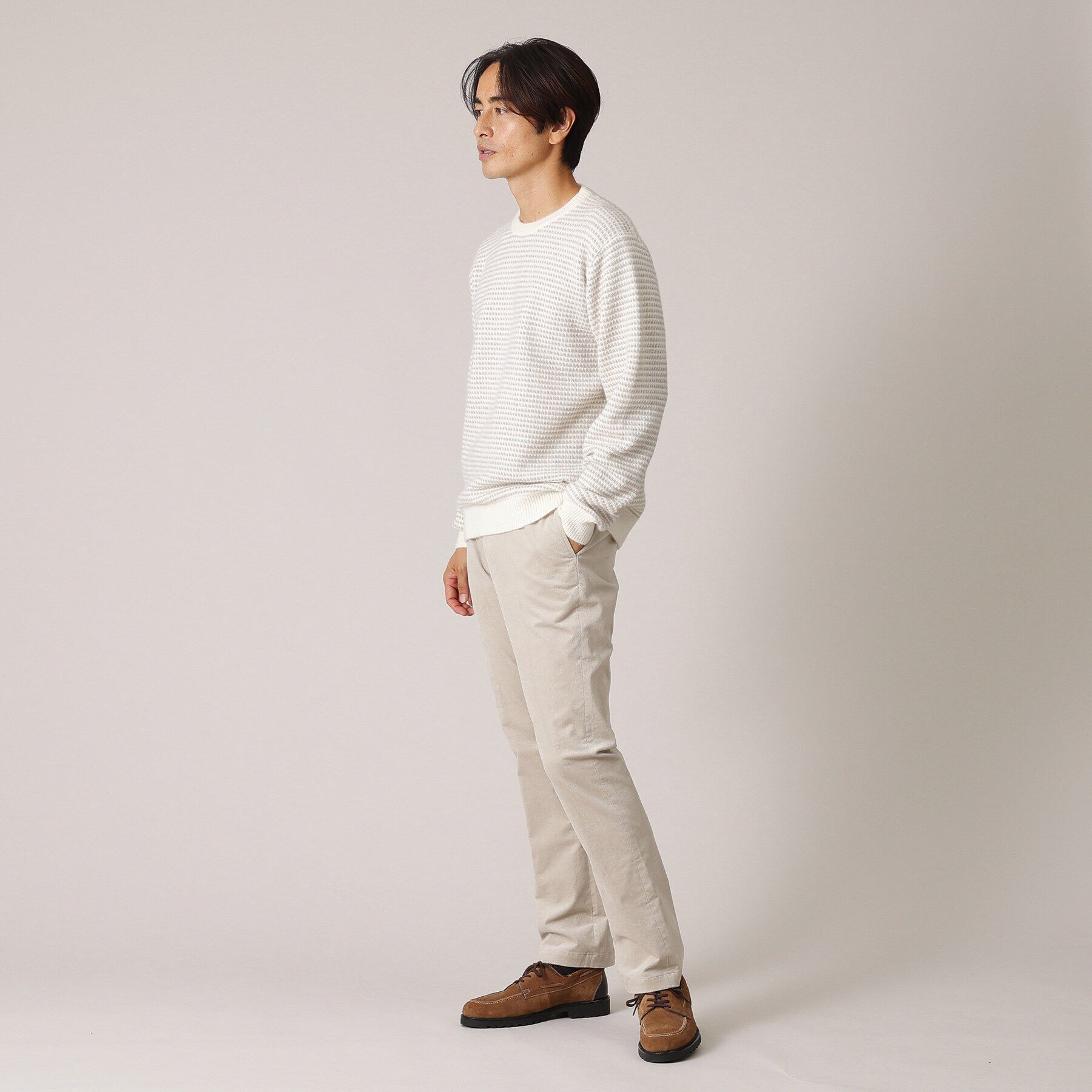 TAKEO KIKUCHI「ドットメランジ プルオーバー ニット」|ニット・セーター|