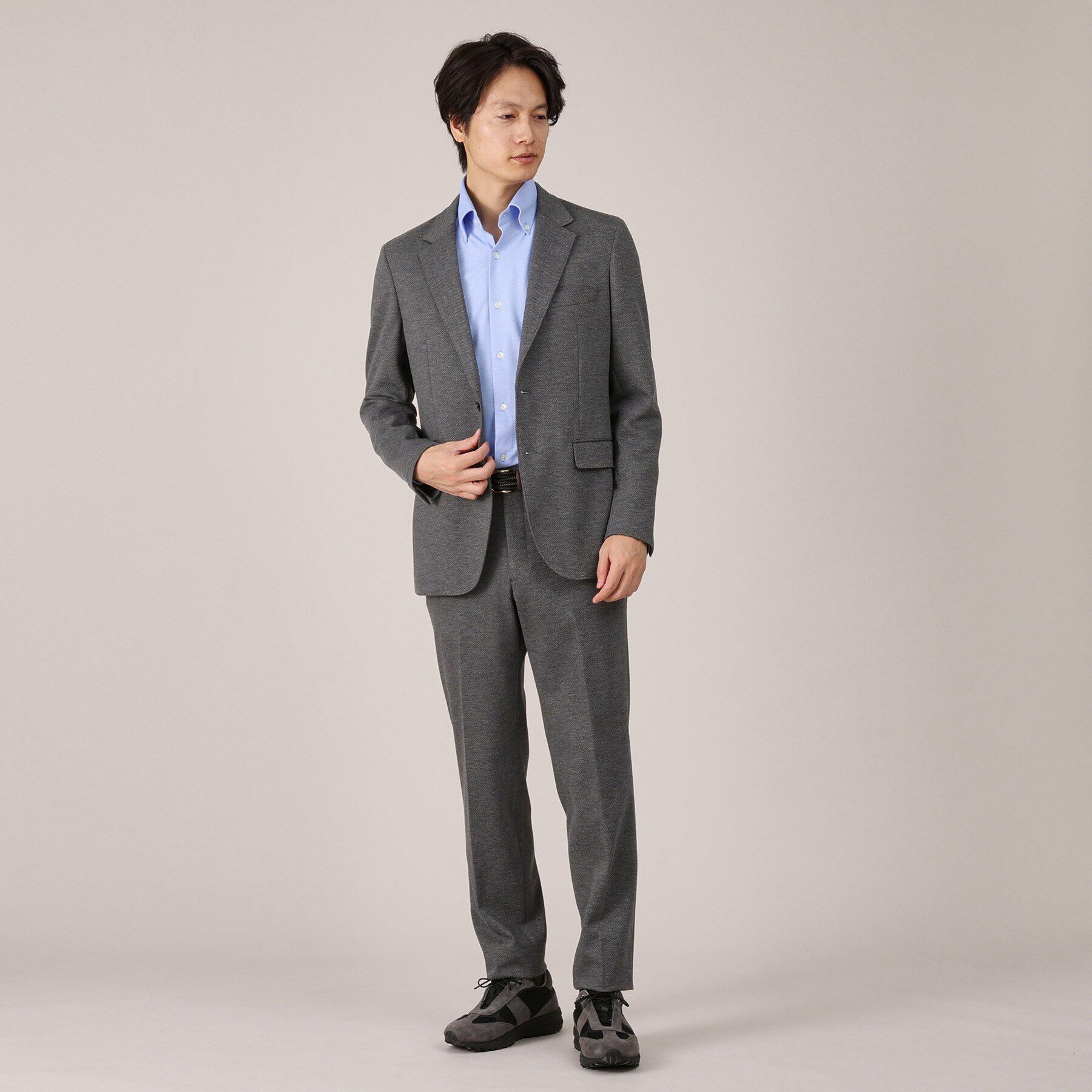 TAKEO KIKUCHI「メランジ ハニカム ストレッチ ジャケット」|テーラードジャケット|