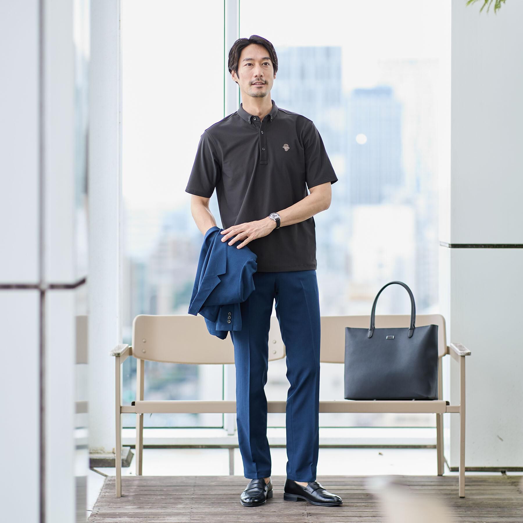 TAKEO KIKUCHI「【COOL CITY WEAR】エアートール ポロシャツ /接触冷感・通気性」|ポロシャツ|