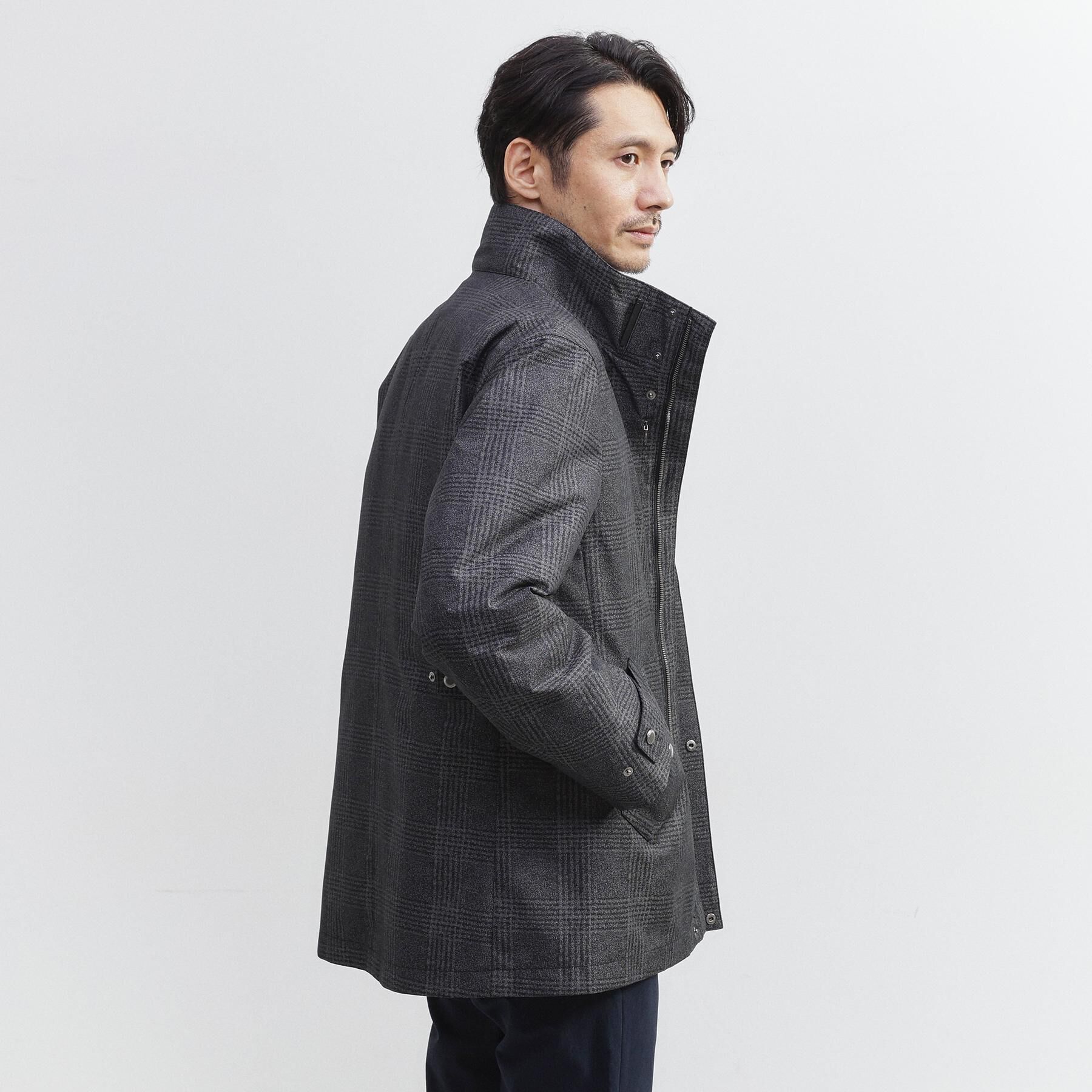 TAKEO KIKUCHI「【3WAY】グレンチェック ダウンライナー ブルゾン」|ブルゾン・スタジャン|