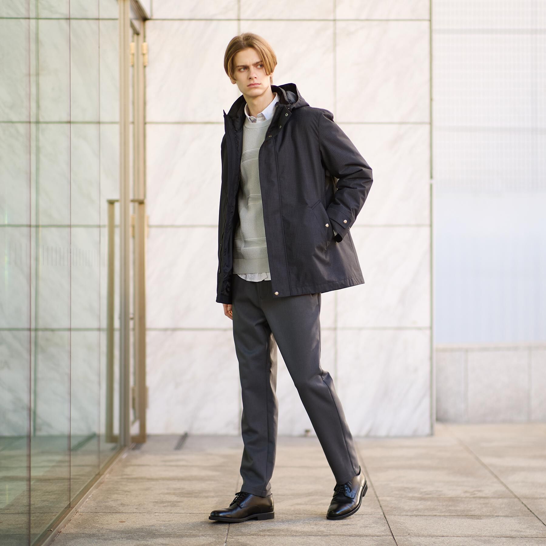 TAKEO KIKUCHI「【3WAY】グレンチェック ダウンライナー ブルゾン」|ブルゾン・スタジャン|