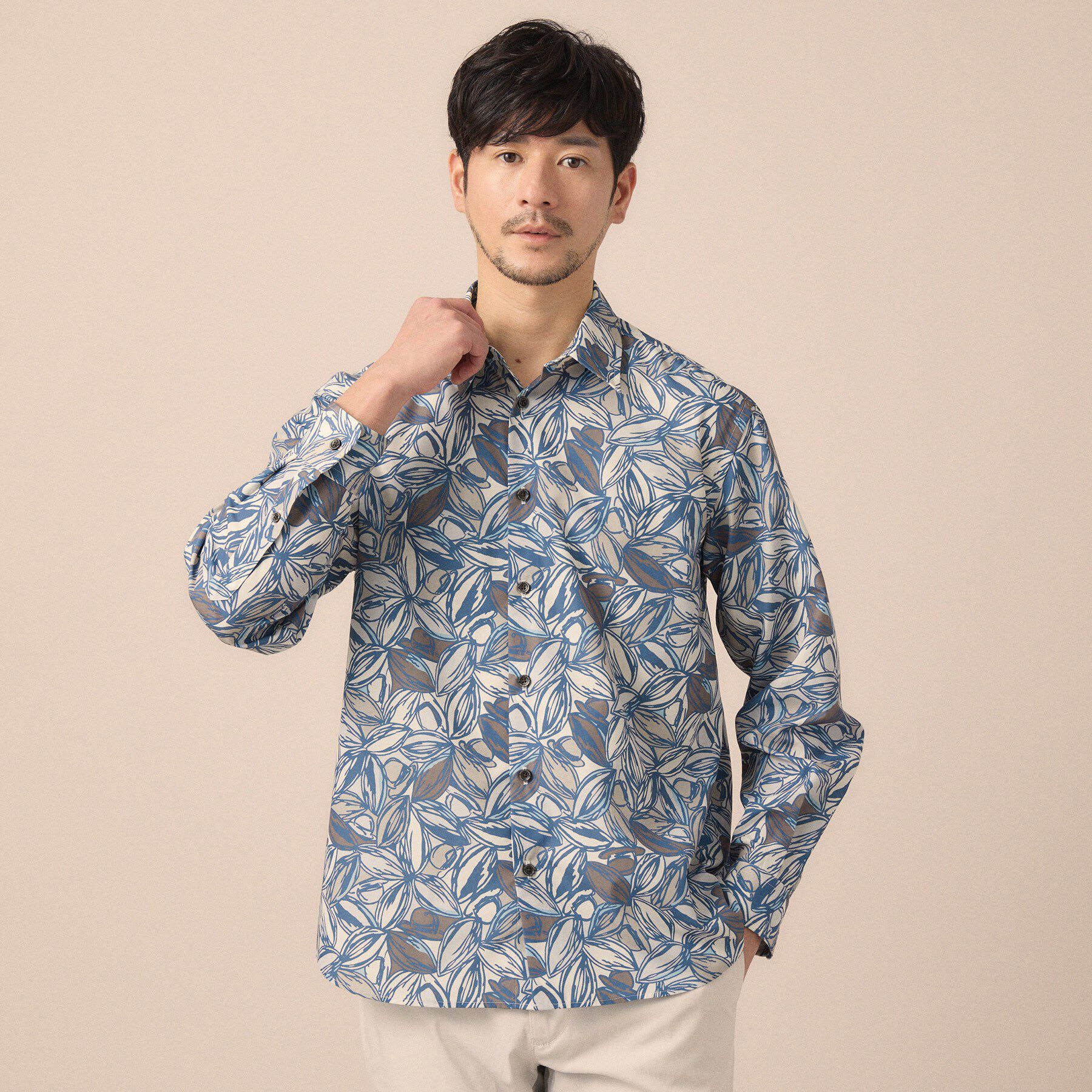 TAKEO KIKUCHI「カカオ柄プリントシャツ」|シャツ・ブラウス|