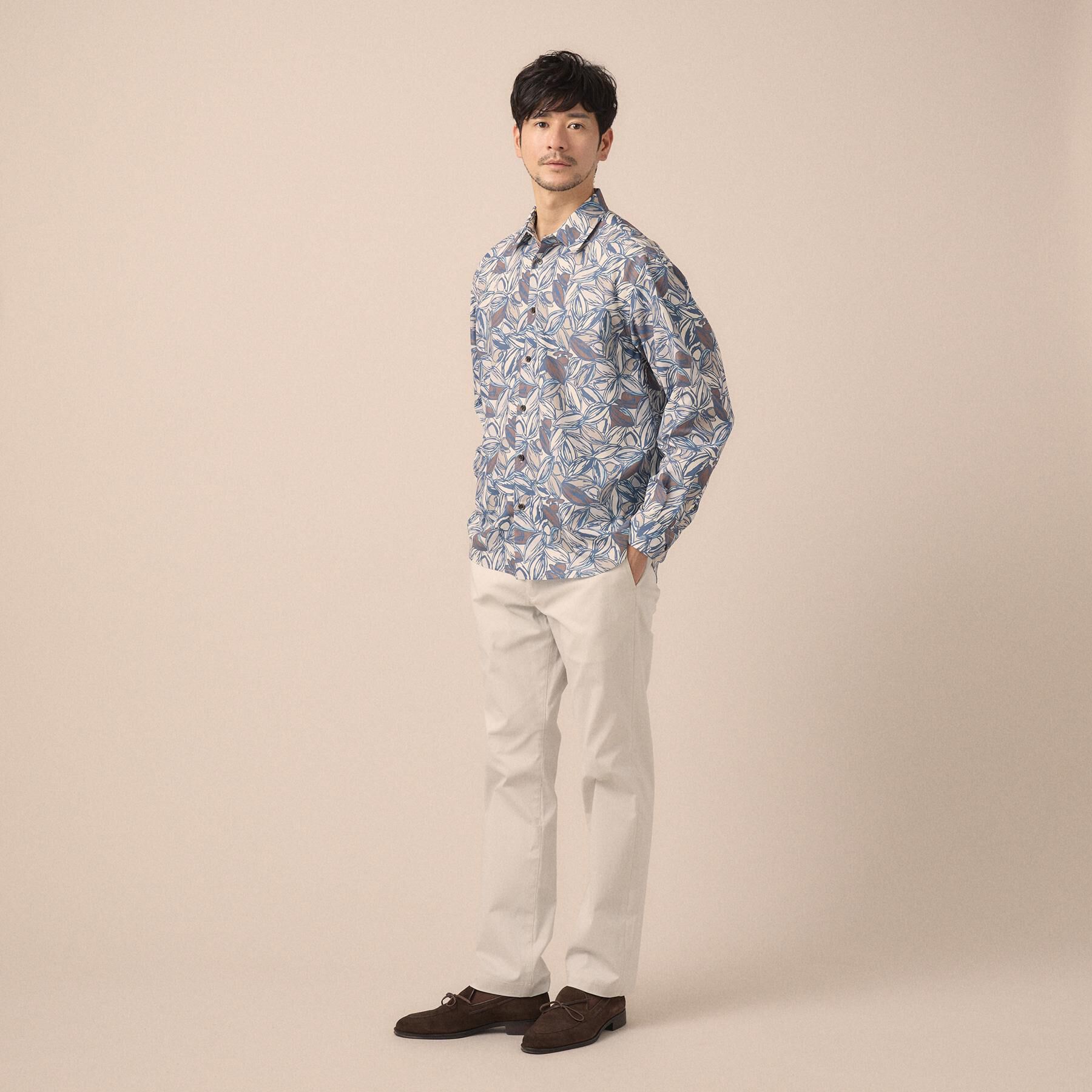 TAKEO KIKUCHI「カカオ柄プリントシャツ」|シャツ・ブラウス|