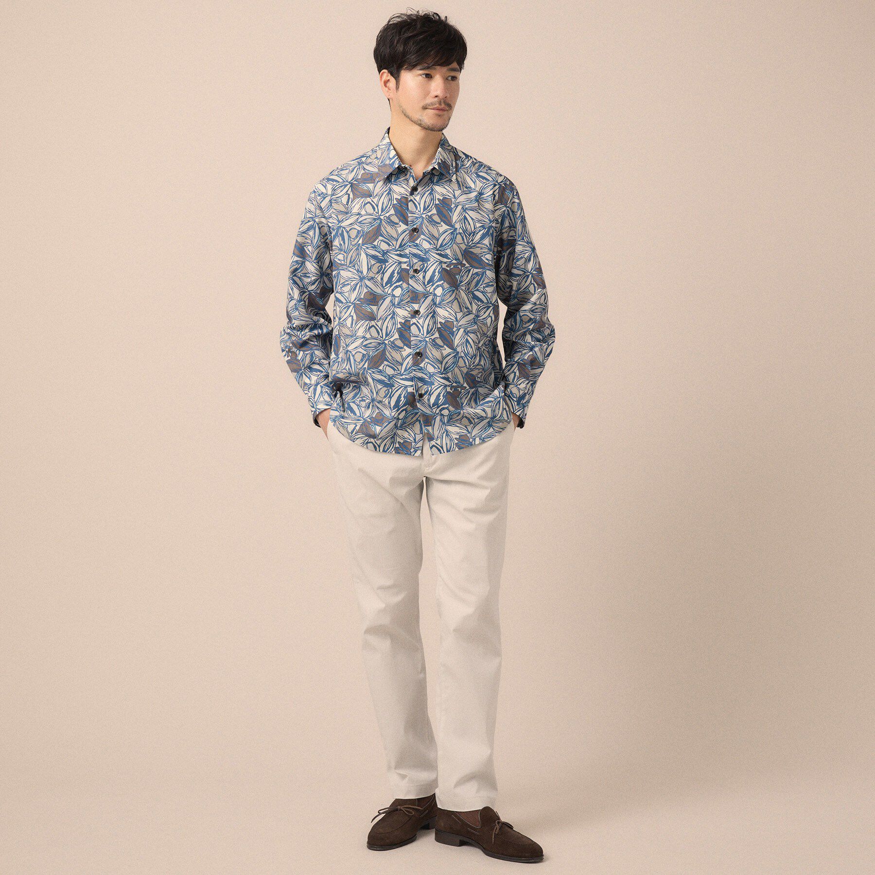 TAKEO KIKUCHI「カカオ柄プリントシャツ」|シャツ・ブラウス|