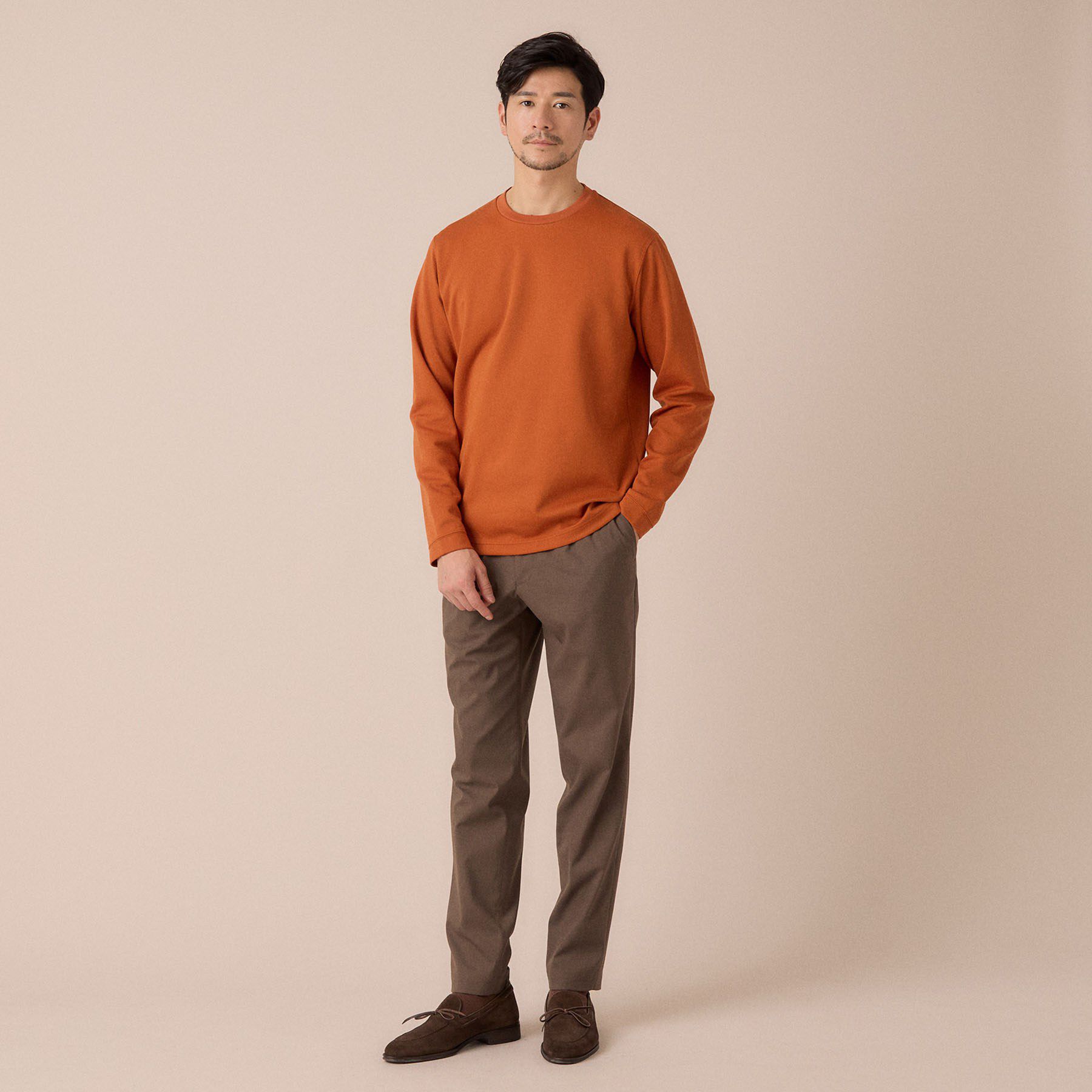 TAKEO KIKUCHI「【尾州ファブリック】ジャガードカットソー」|Tシャツ・カットソー|