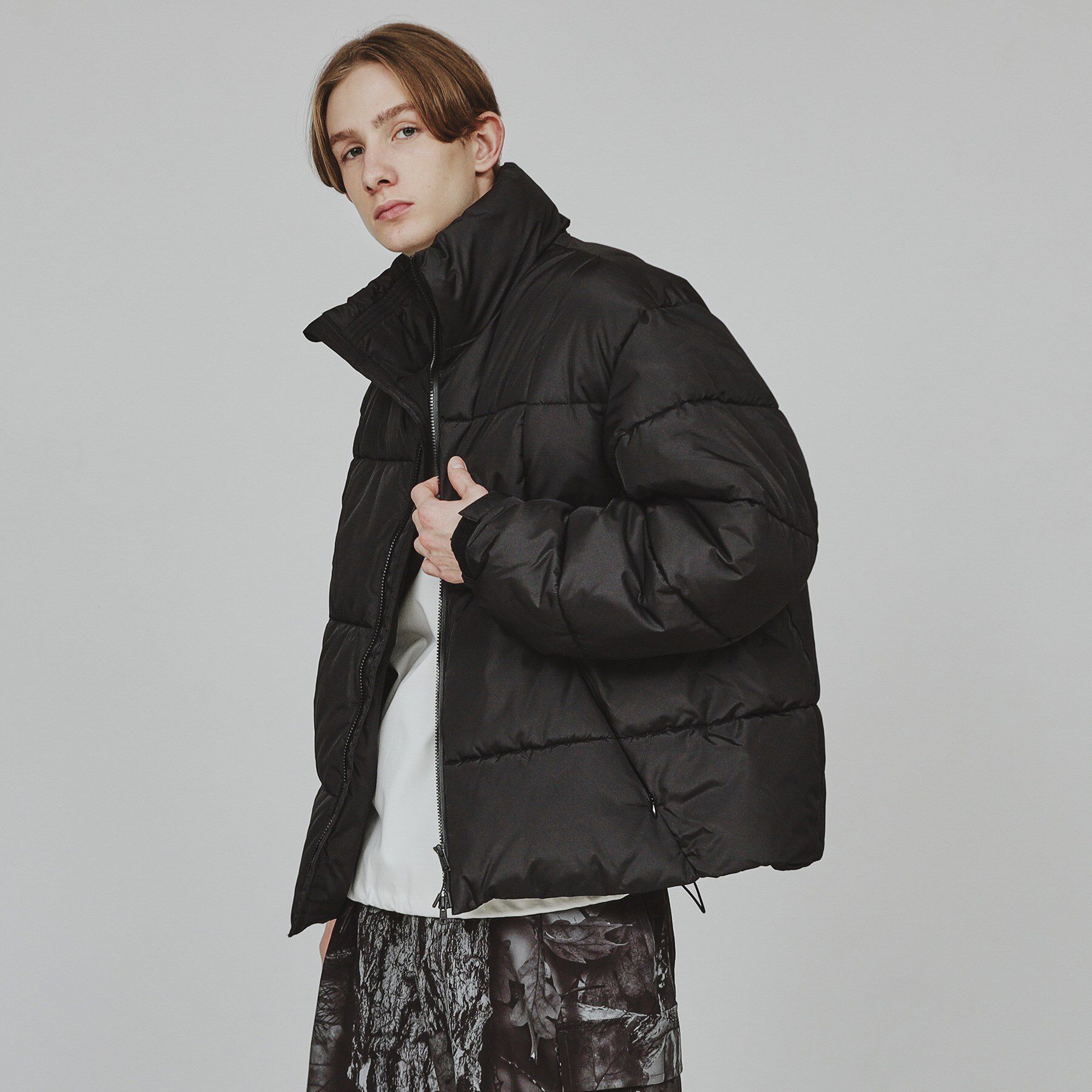 tk.TAKEO KIKUCHI「【機能性中綿】FLARE BALL（R）パテッドブルゾン」|ブルゾン・スタジャン|ブラック(019)