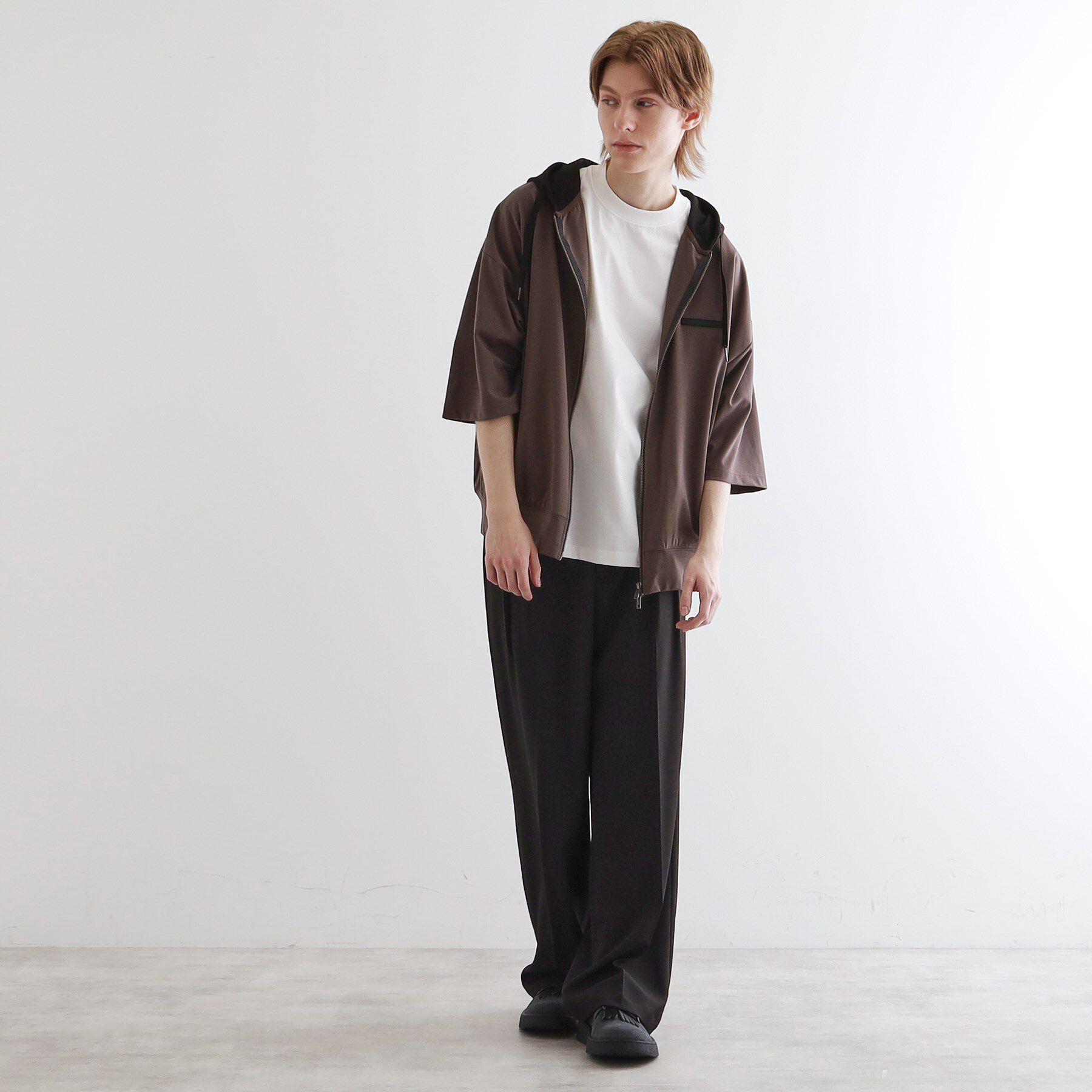 tk.TAKEO KIKUCHI「オーバージップパーカ」|パーカー|