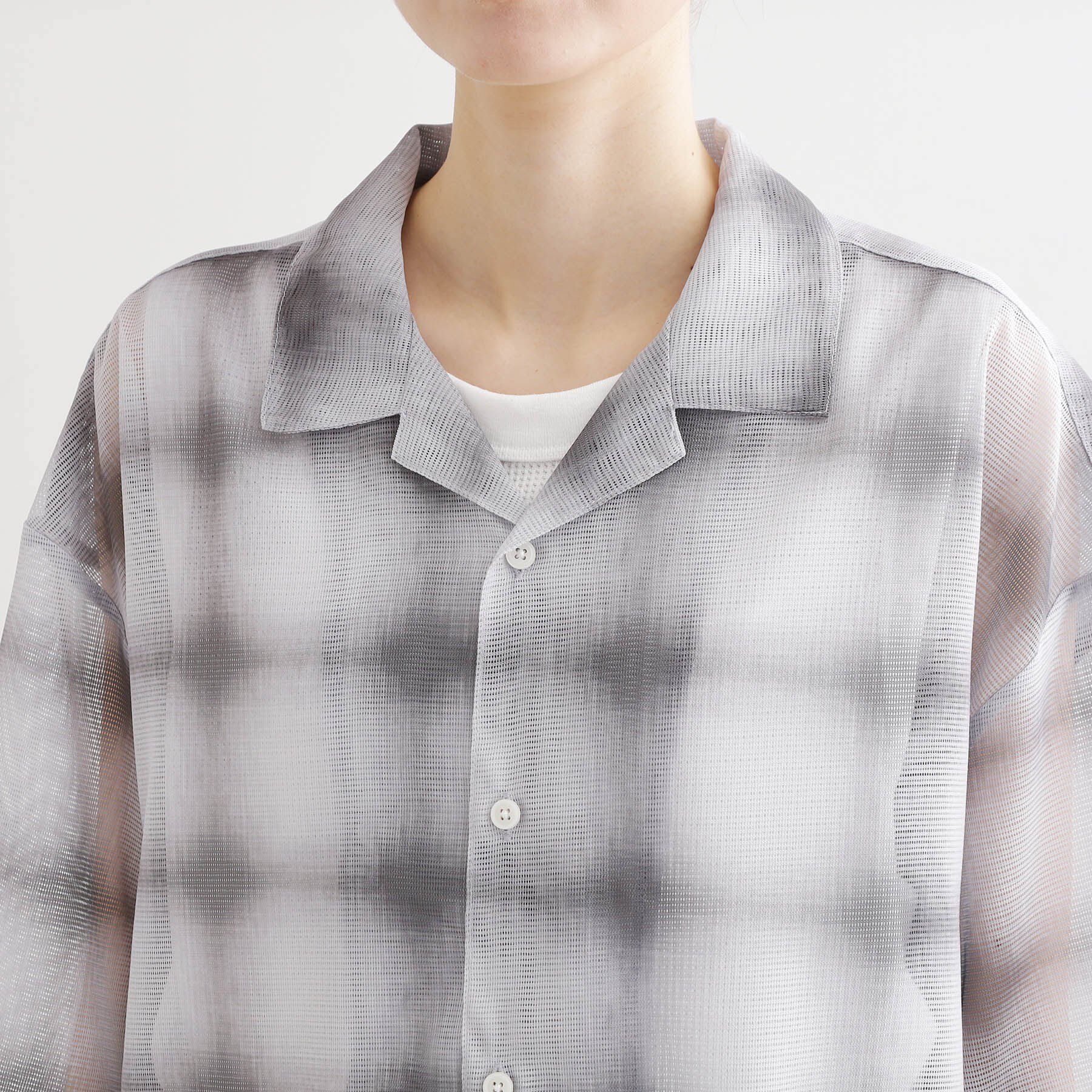 tk.TAKEO KIKUCHI「メッシュオンブレ―チェックシャツ」|シャツ・ブラウス|