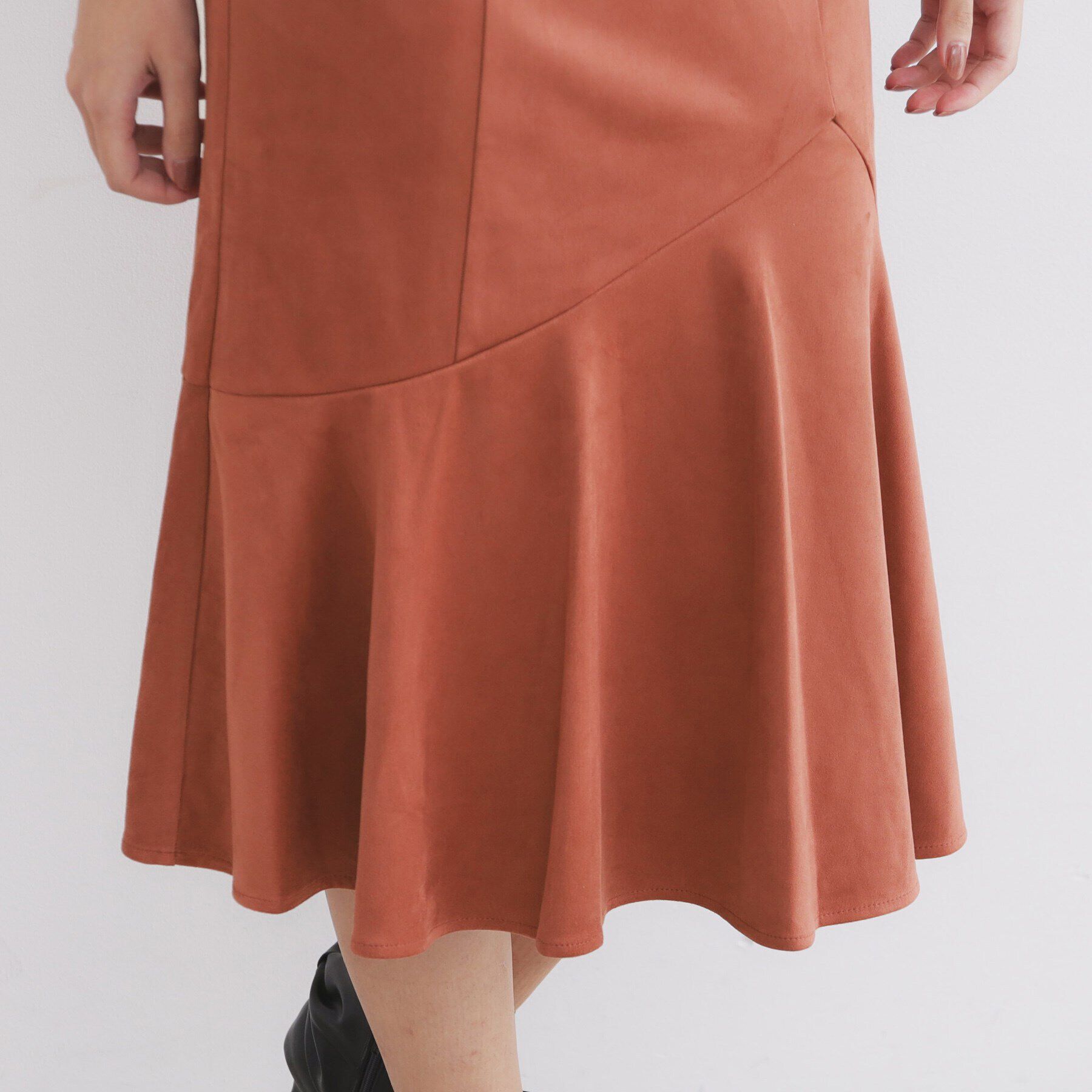 index「《S-LLsize》フェイクスウェードフレアスカート【洗濯機洗い可】」|スカート|