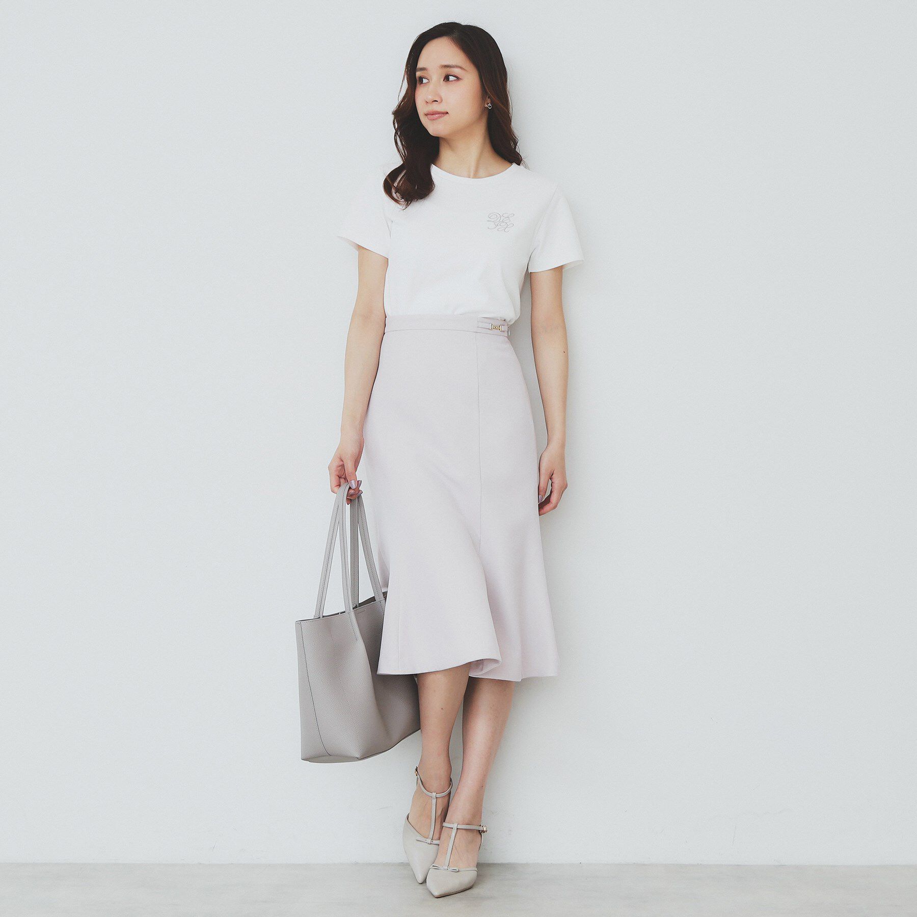 index「麻調マーメイドフレアスカート【洗濯機洗い可/吸水速乾/防シワ/イージーアイロン】」|スカート|