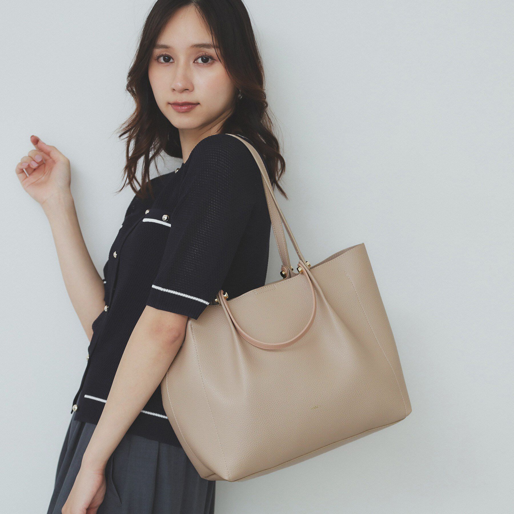 index「【軽量合皮】ダブルハンドルA4トートバッグ」|トートバッグ|