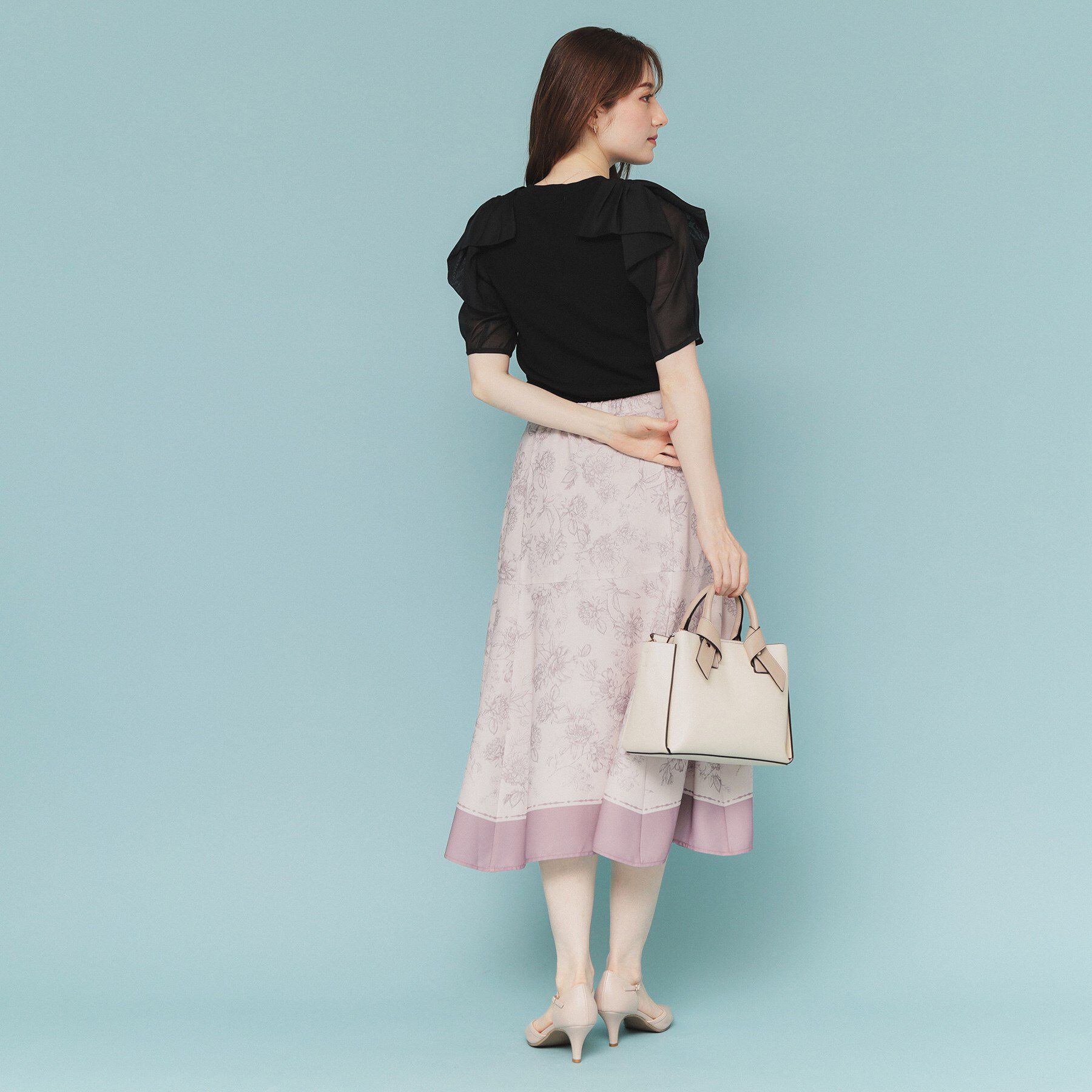 index「リボンスリーブドッキングニット【洗濯機洗い可/抗ピル】」|ニット・セーター|