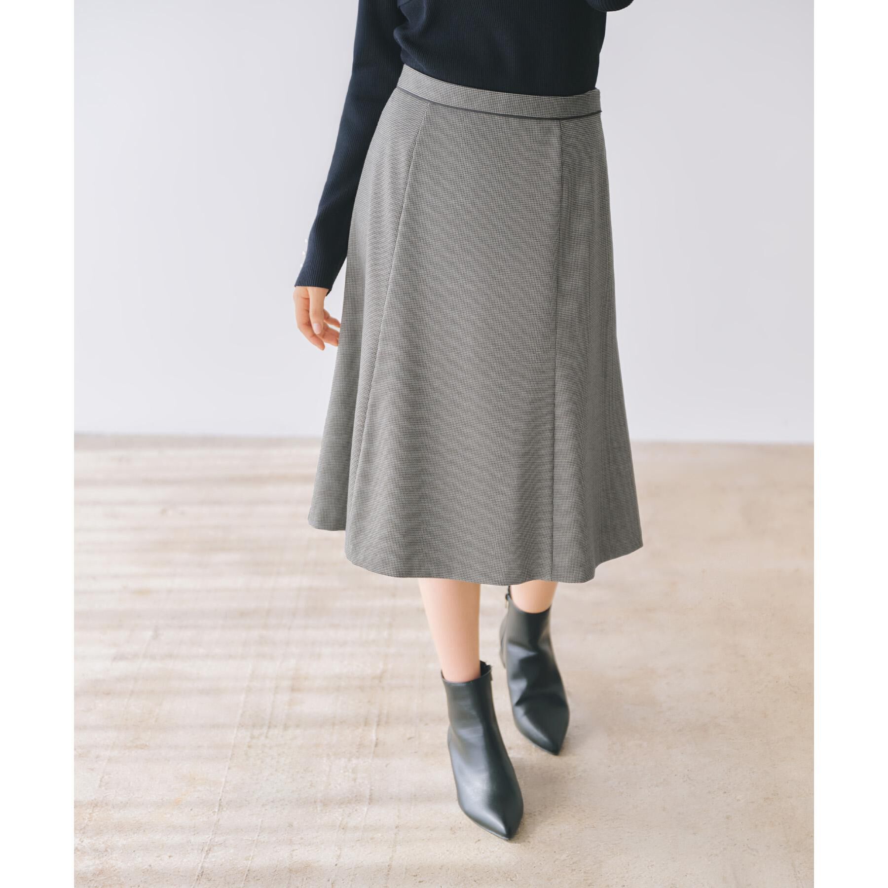 index「《S-3Lサイズ》ストレッチセミフレアスカート/セットアップ対応【洗える/イージーアイロン】」|スカート|